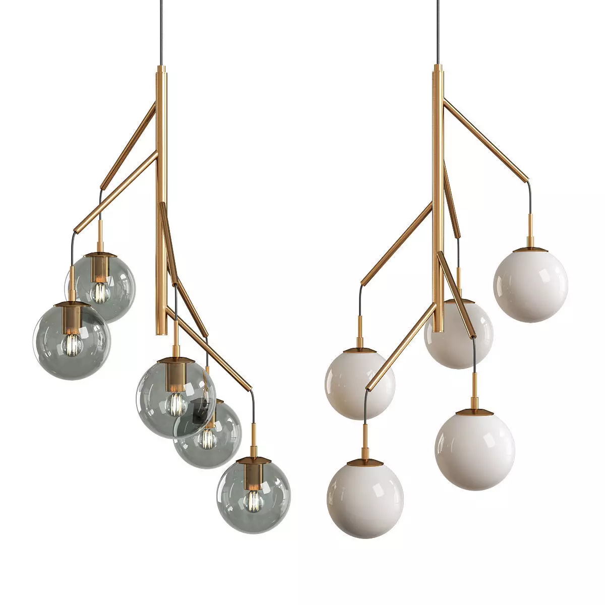 TREE pendant Low-poly 3D model_0