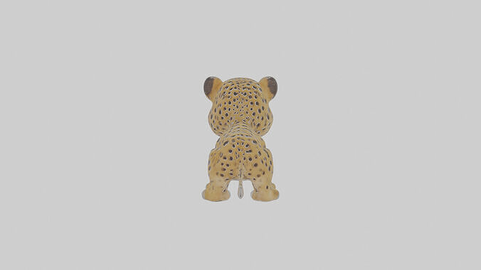 Cartoon Jaguar Low-poly 3D model