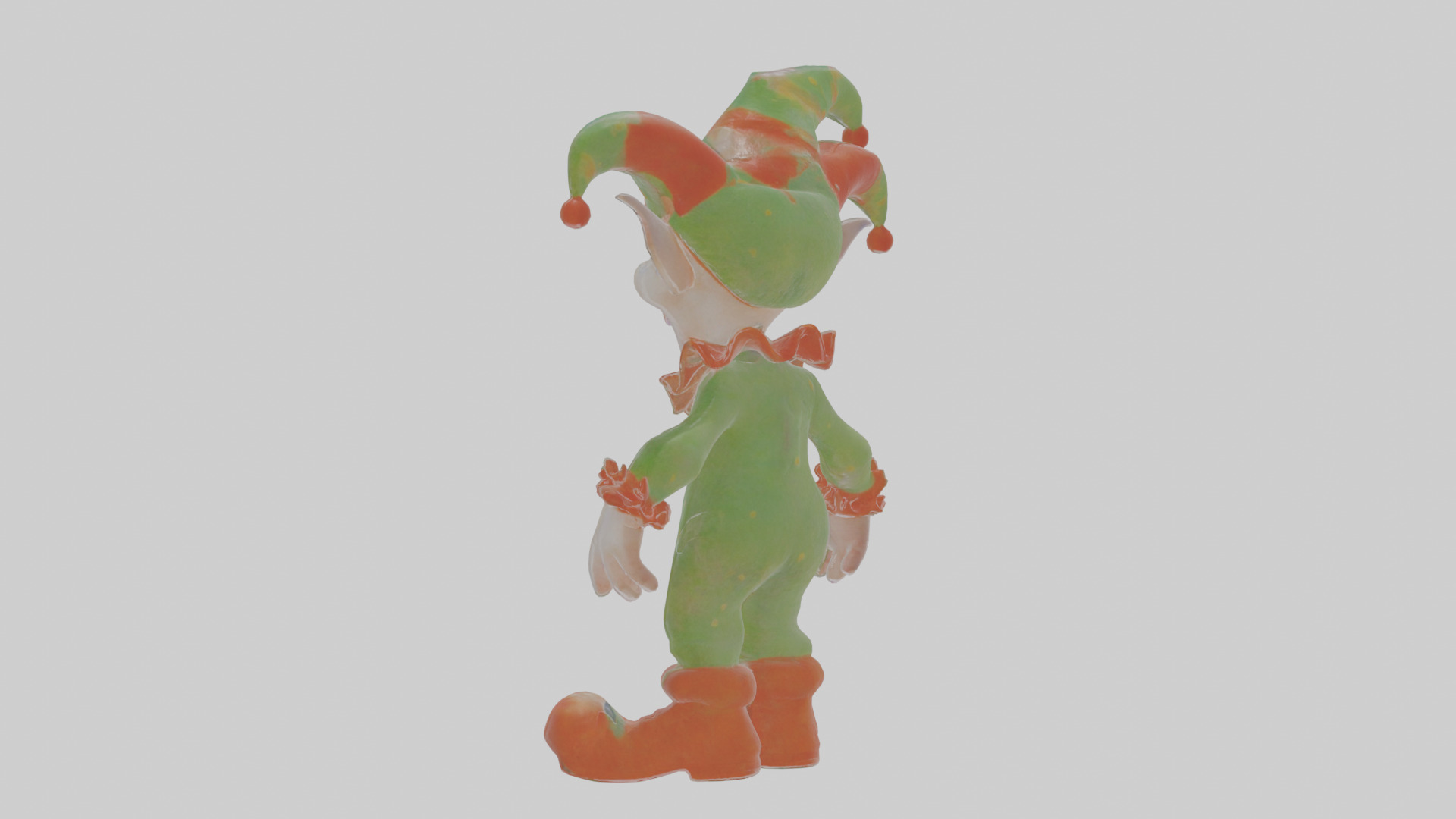 Cartoon Jasper the Jester unsettling Model Low-poly 3D model_2