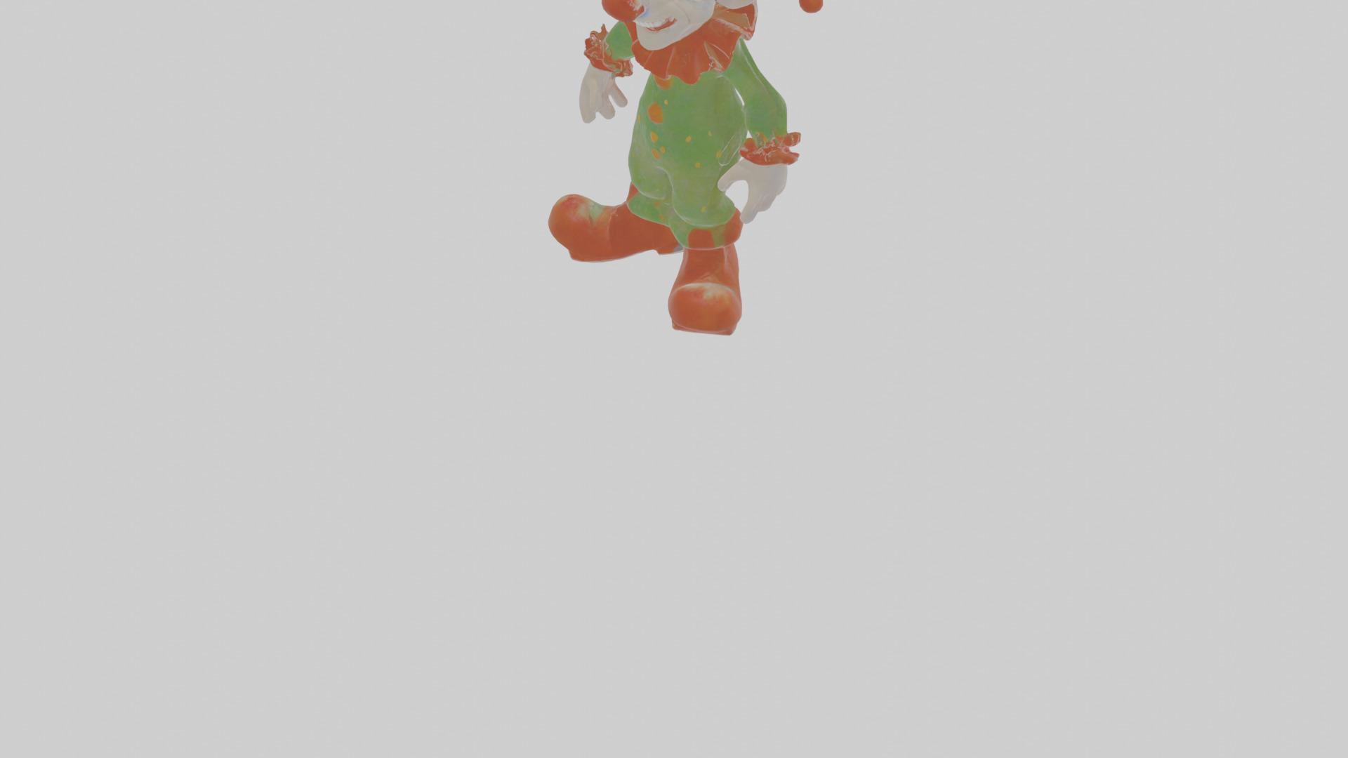 Cartoon Jasper the Jester unsettling Model Low-poly 3D model_9