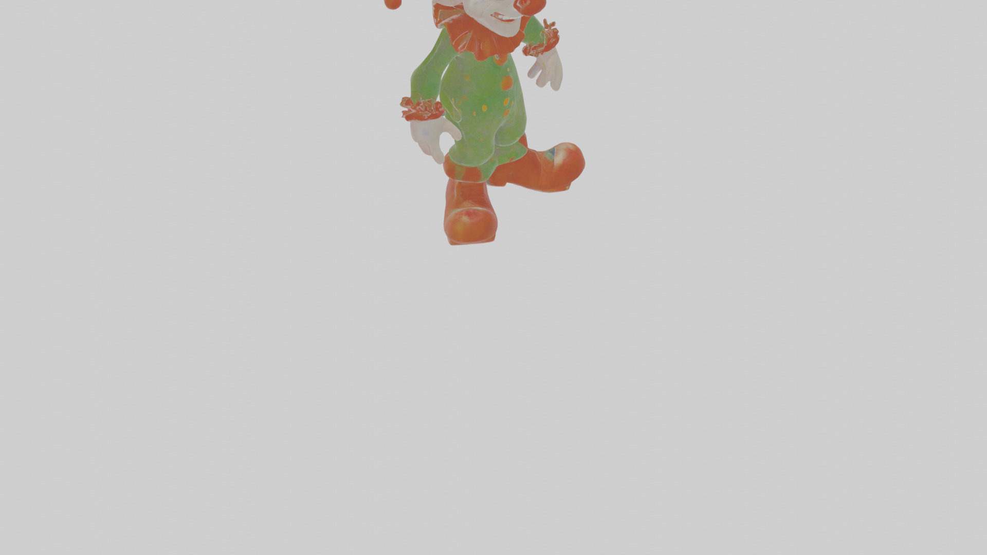 Cartoon Jasper the Jester unsettling Model Low-poly 3D model_10