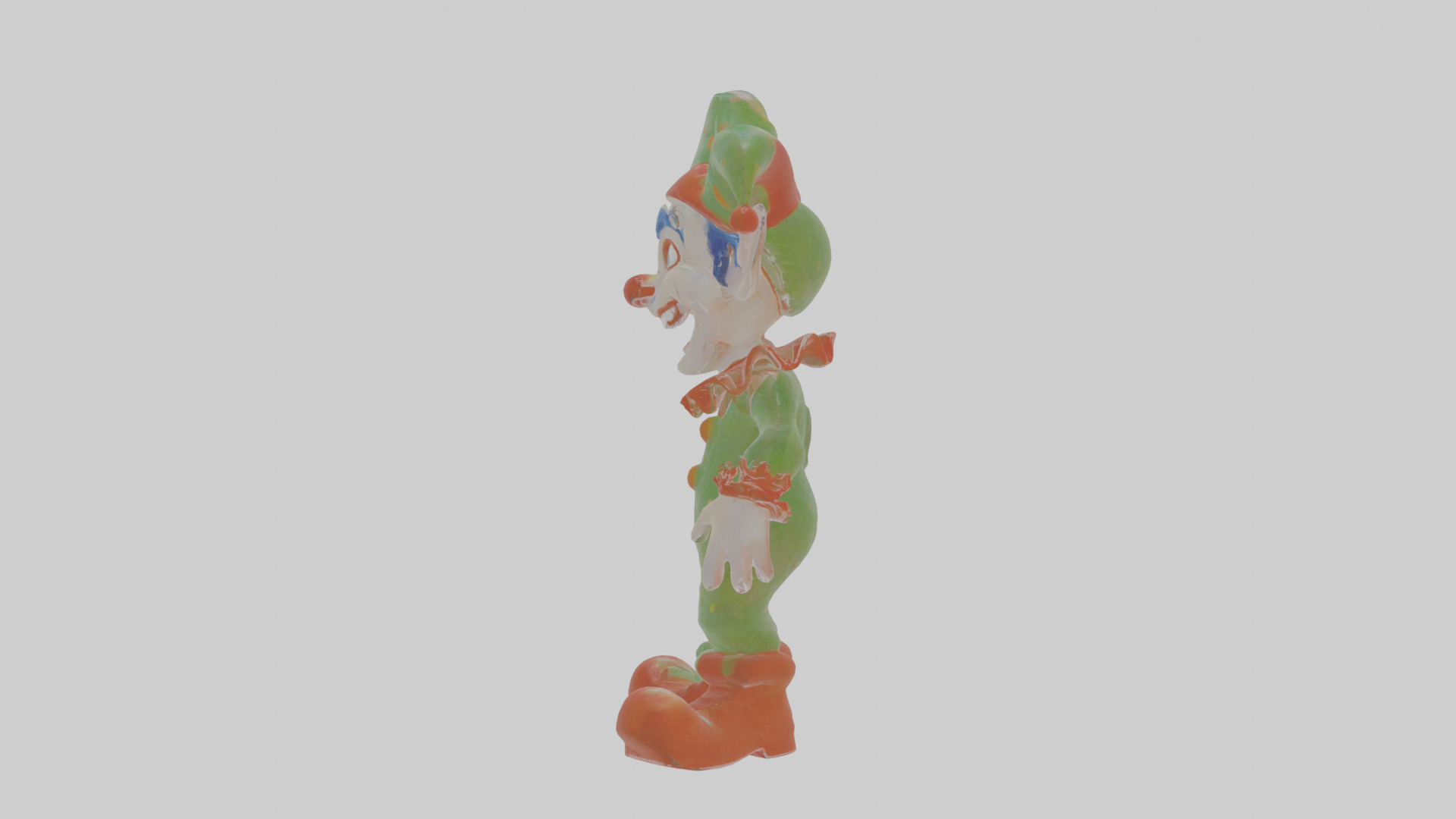 Cartoon Jasper the Jester unsettling Model Low-poly 3D model_19