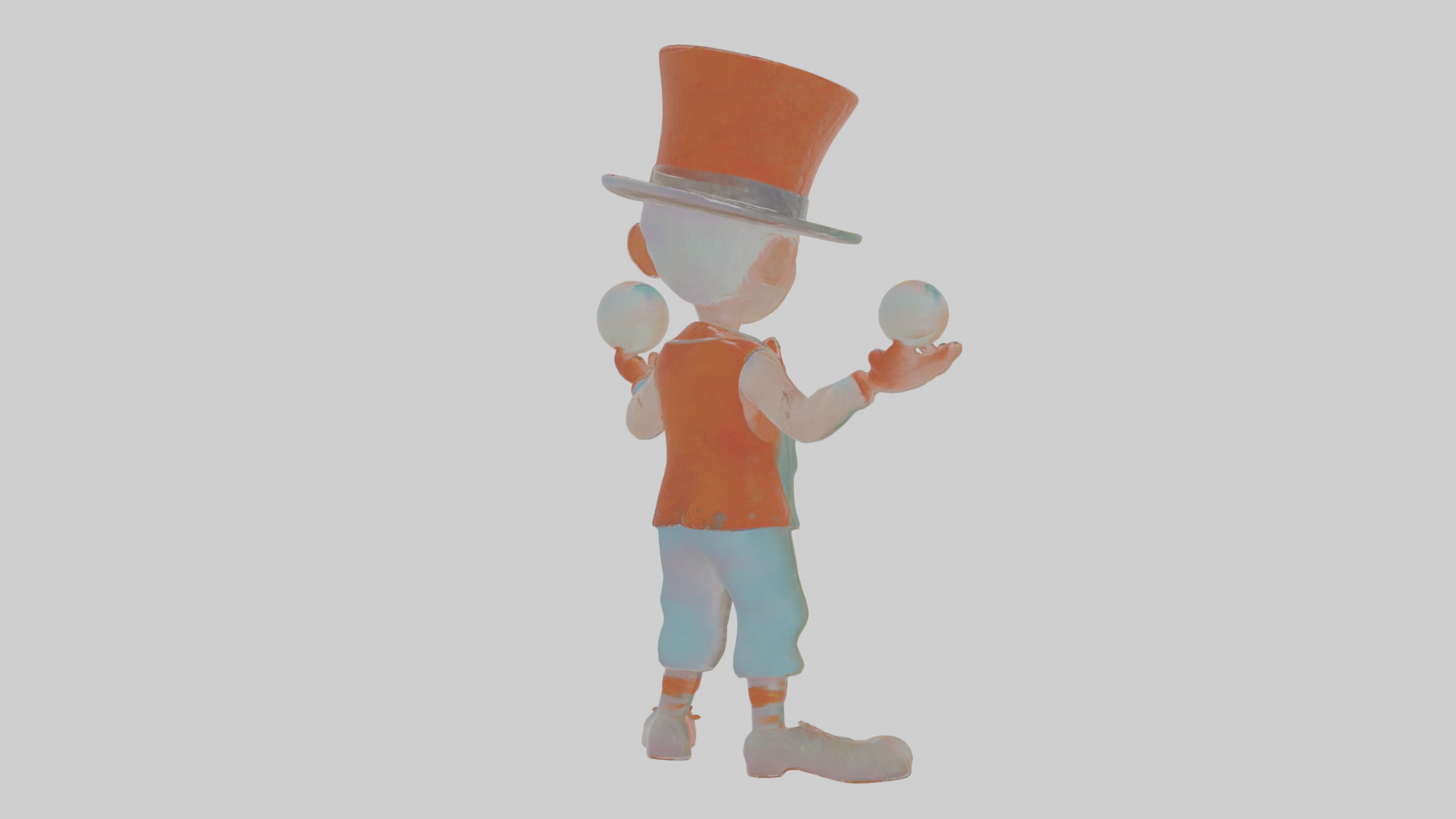 Cartoon Jasper the Juggler Model Low-poly 3D model_4