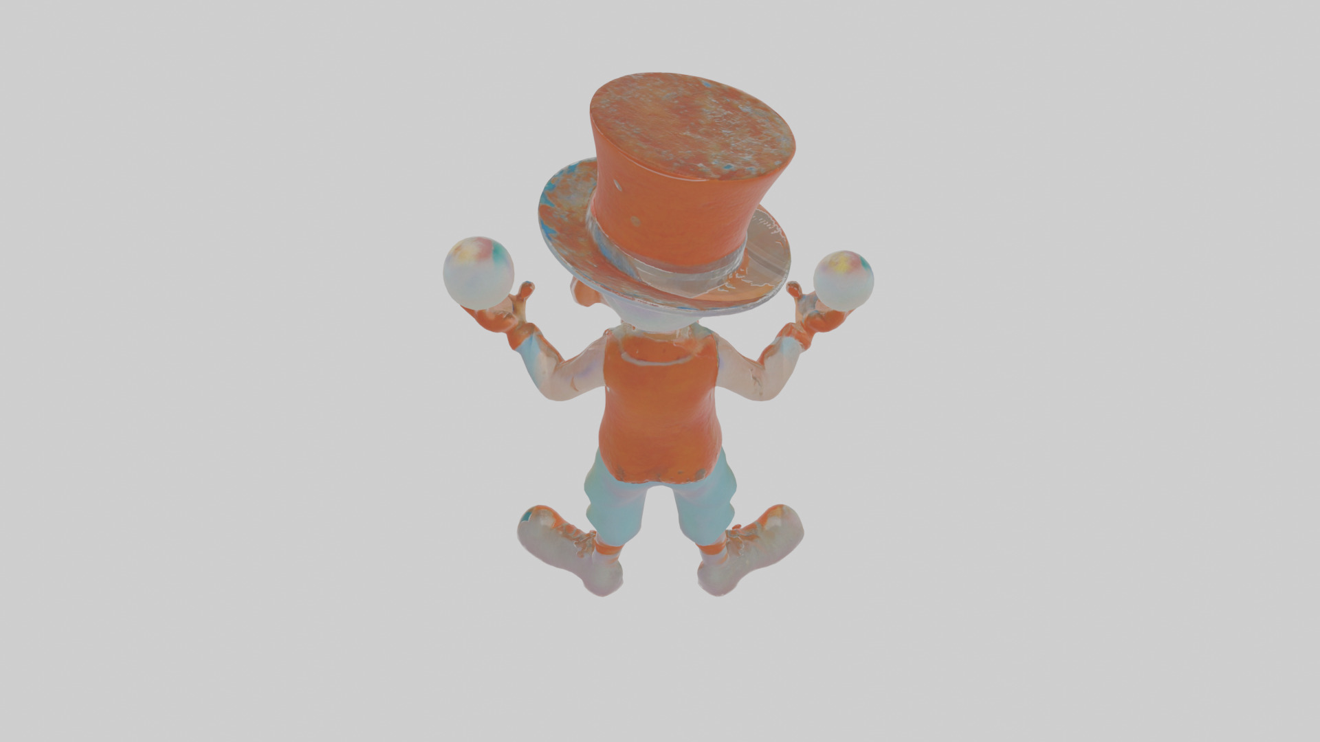Cartoon Jasper the Juggler Model Low-poly 3D model_23