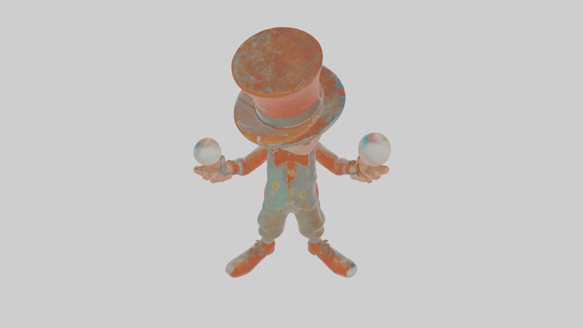 Cartoon Jasper the Juggler Model Low-poly 3D model_25