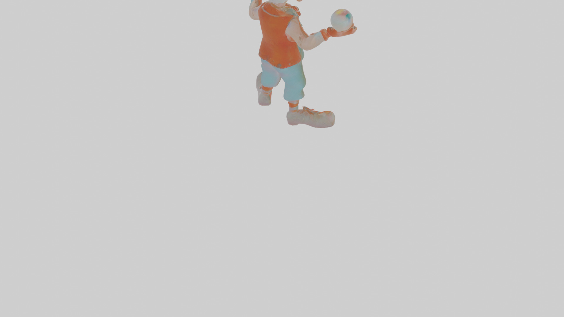 Cartoon Jasper the Juggler Model Low-poly 3D model_6