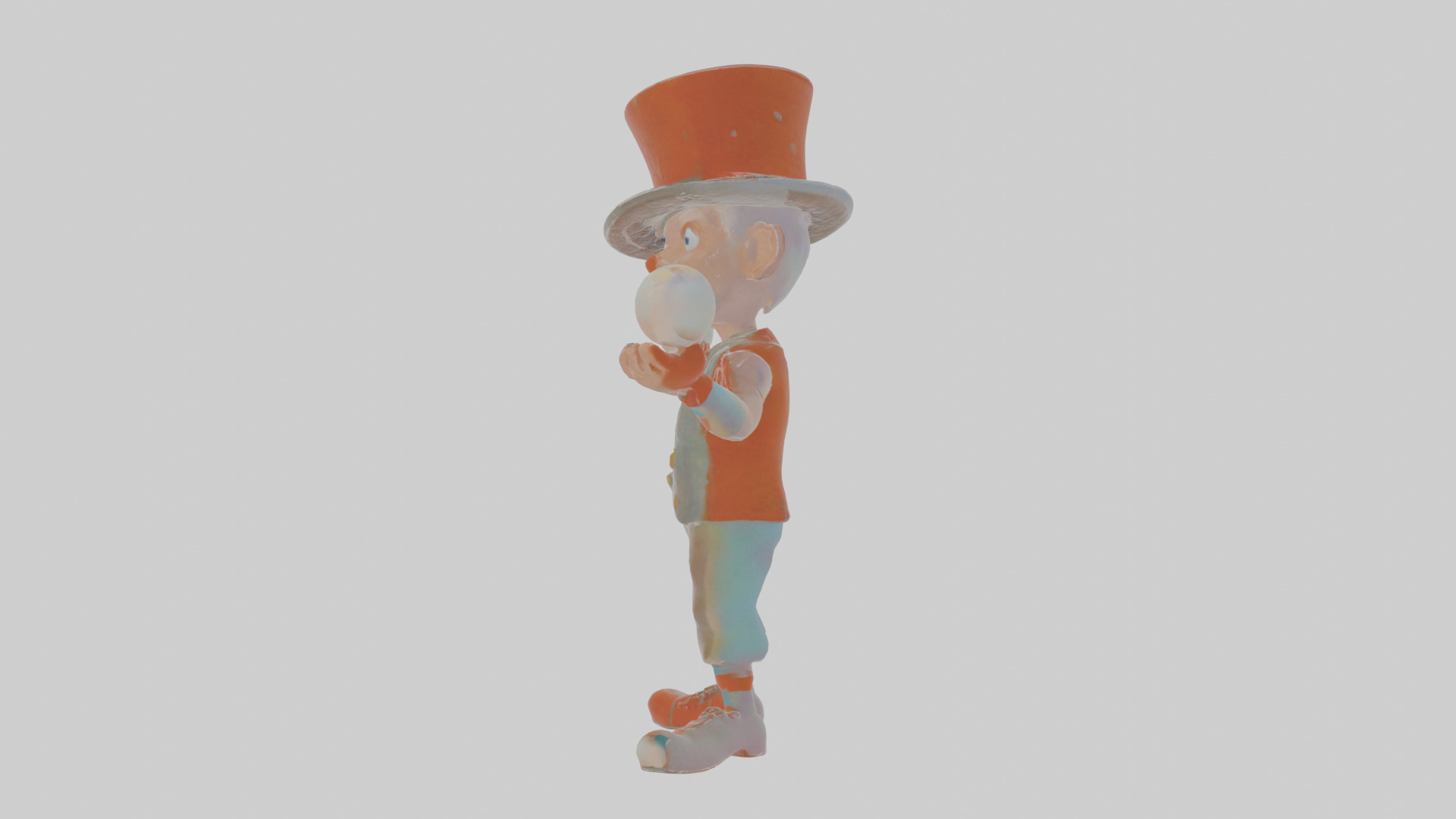 Cartoon Jasper the Juggler Model Low-poly 3D model_19