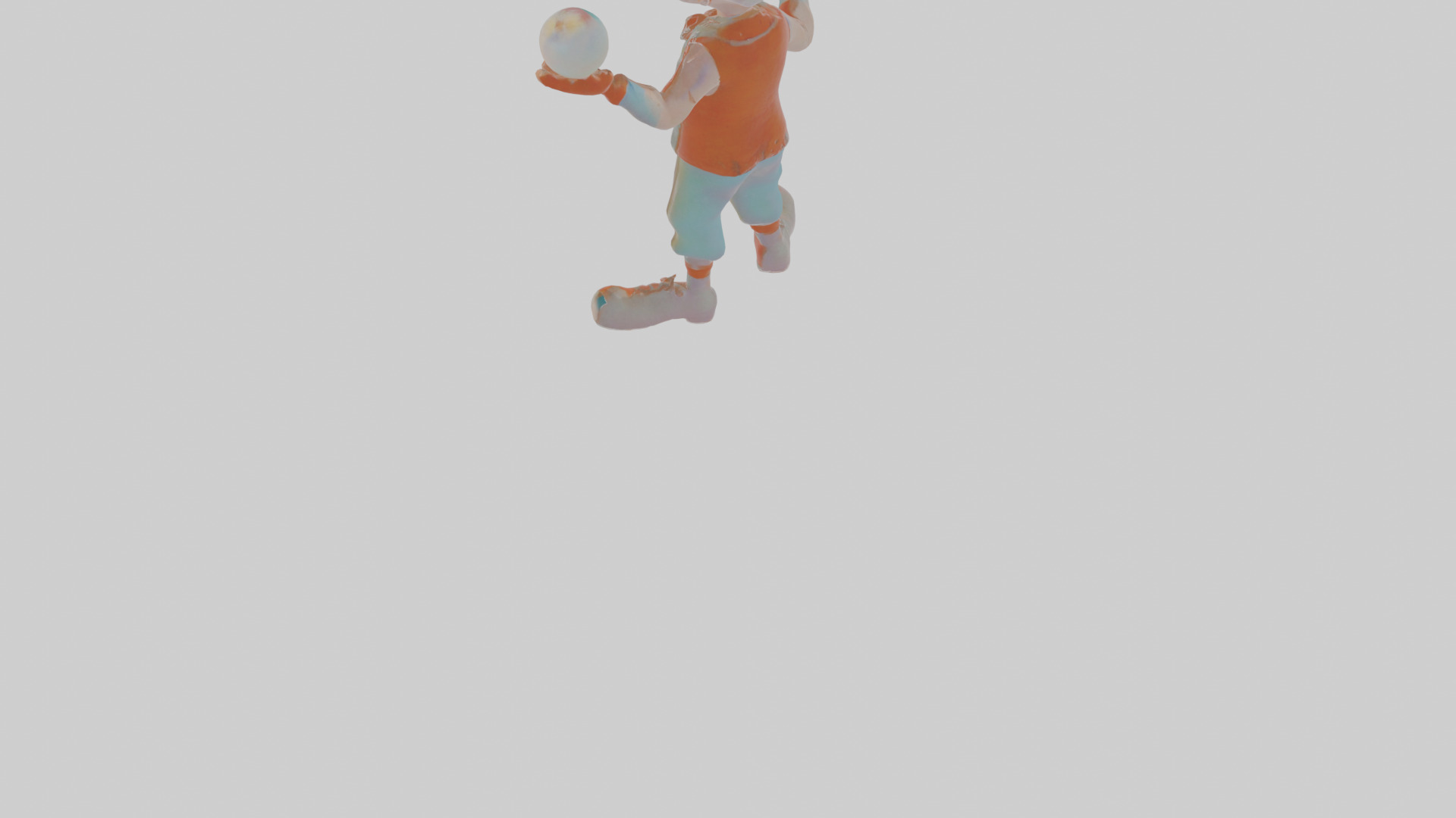 Cartoon Jasper the Juggler Model Low-poly 3D model_5