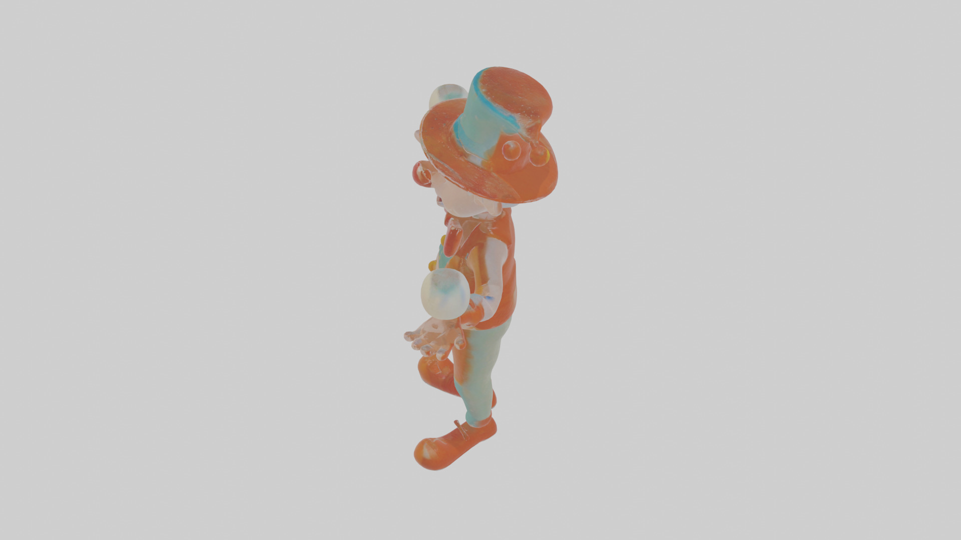 Cartoon Jasper the Juggler of Jolting Jokes Model Low-poly 3D model_27