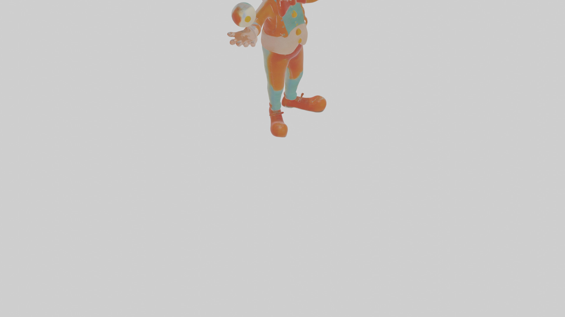 Cartoon Jasper the Juggler of Jolting Jokes Model Low-poly 3D model_10