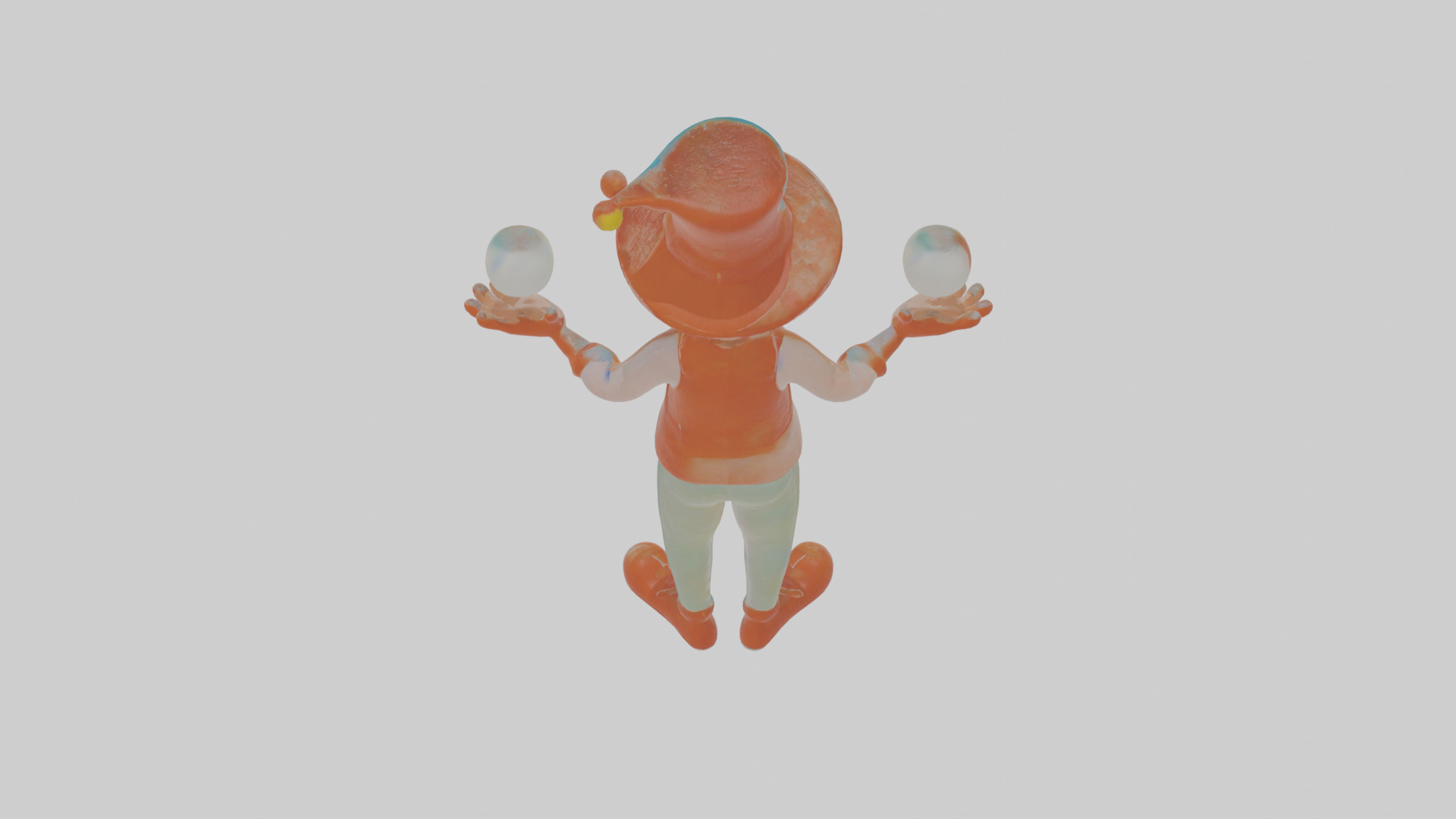 Cartoon Jasper the Juggler of Jolting Jokes Model Low-poly 3D model_24