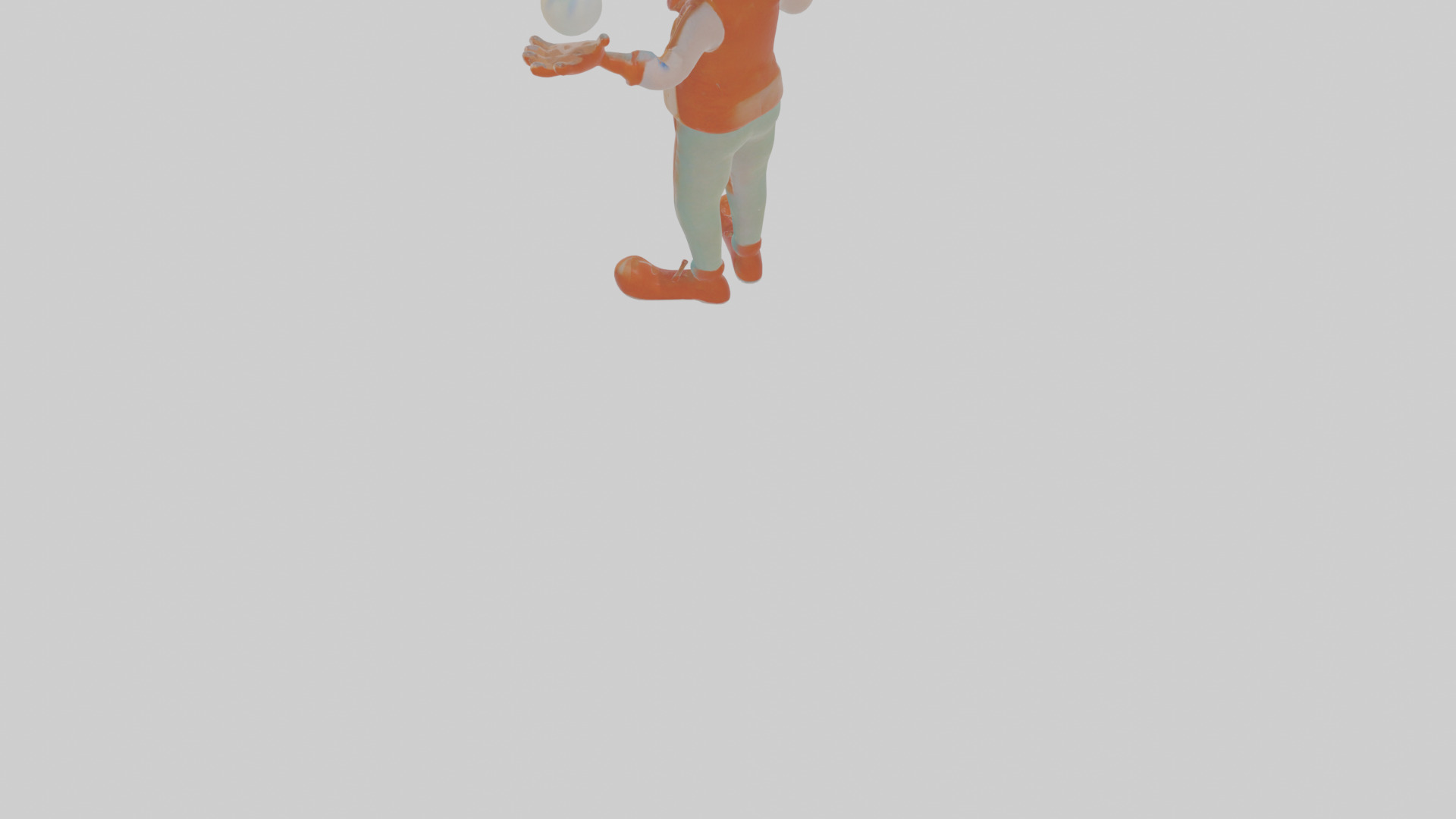 Cartoon Jasper the Juggler of Jolting Jokes Model Low-poly 3D model_5