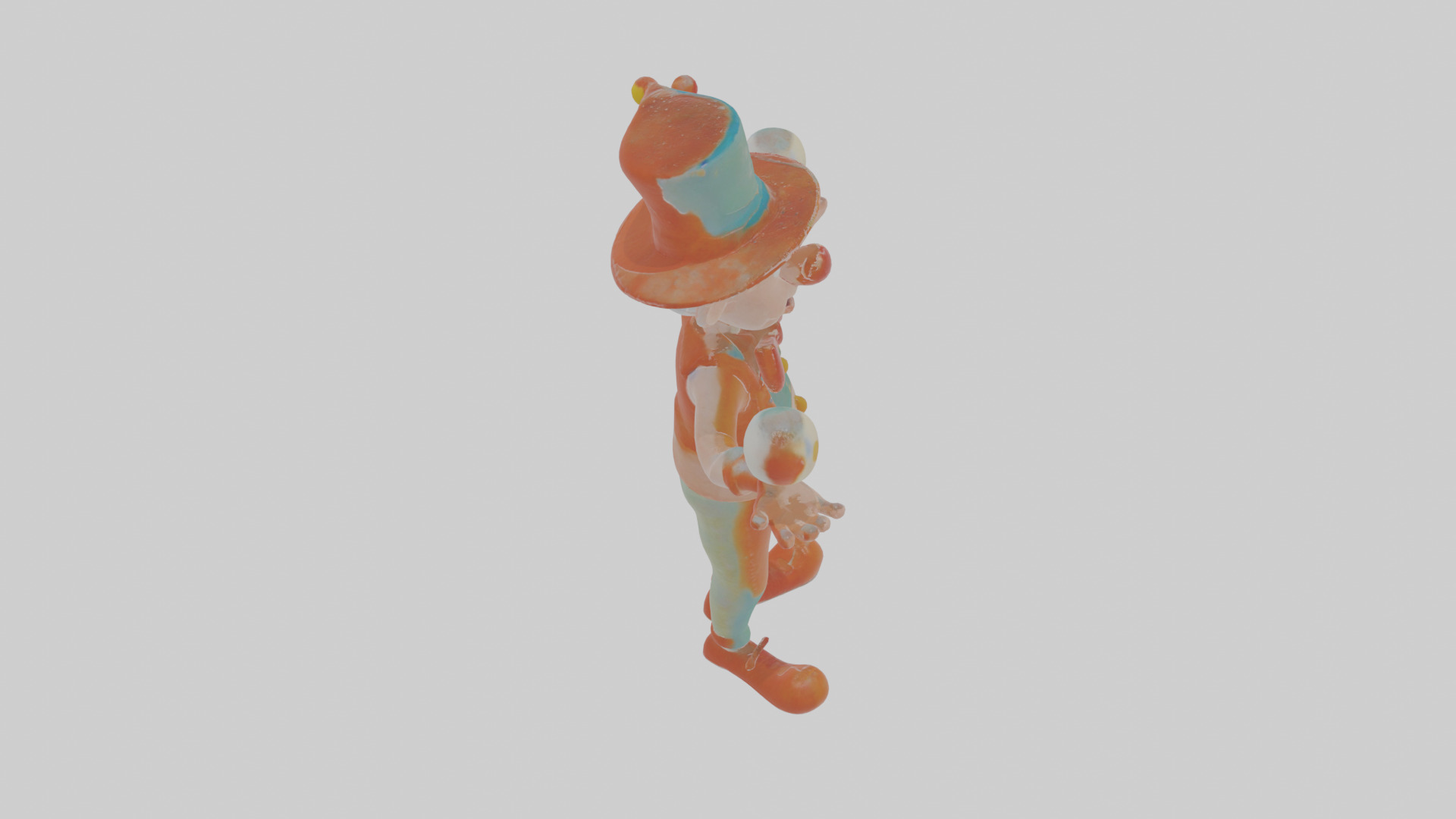 Cartoon Jasper the Juggler of Jolting Jokes Model Low-poly 3D model_28