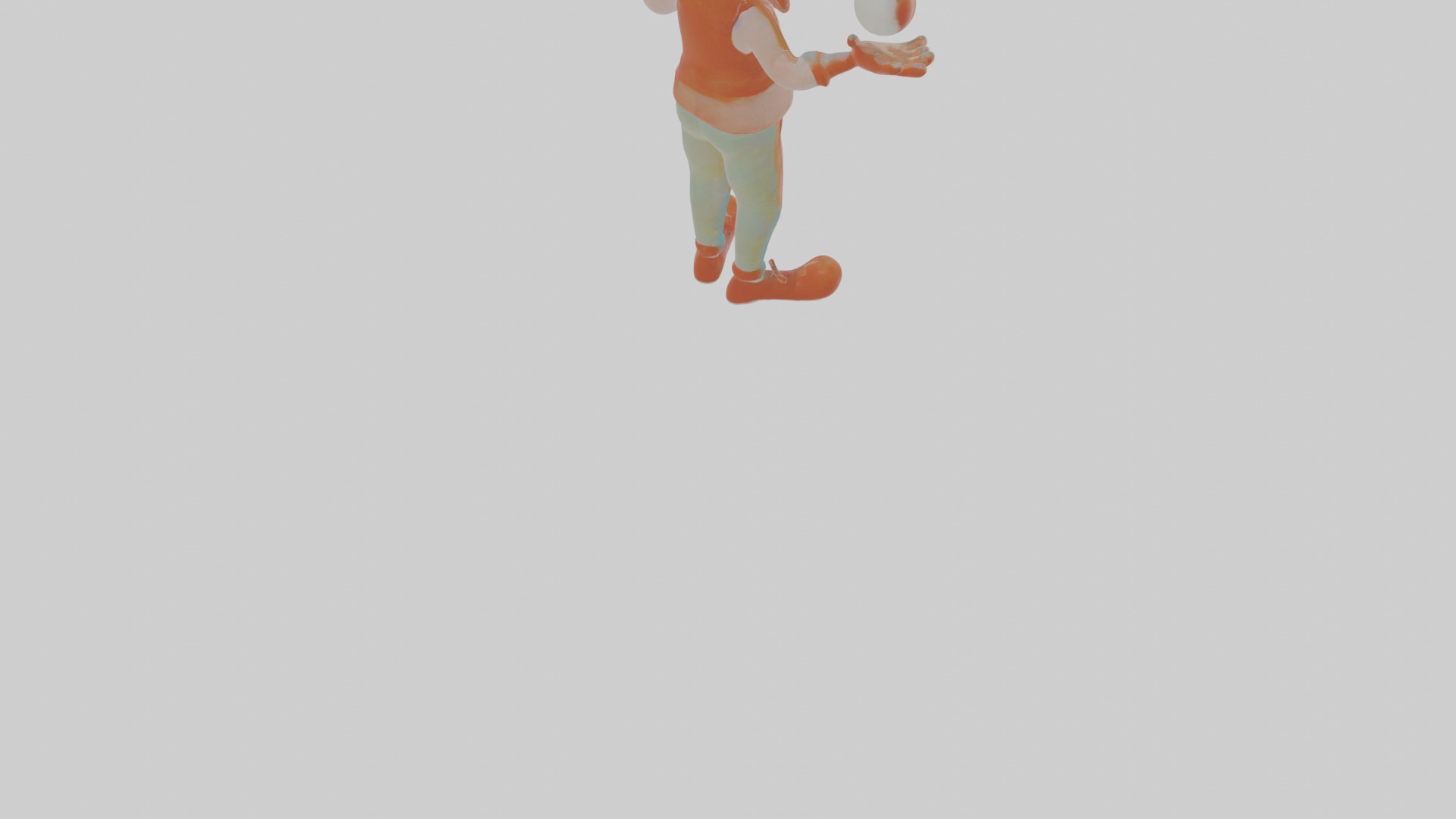 Cartoon Jasper the Juggler of Jolting Jokes Model Low-poly 3D model_6