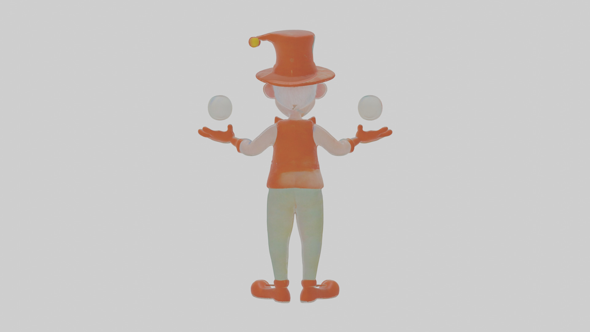 Cartoon Jasper the Juggler of Jolting Jokes Model Low-poly 3D model_1