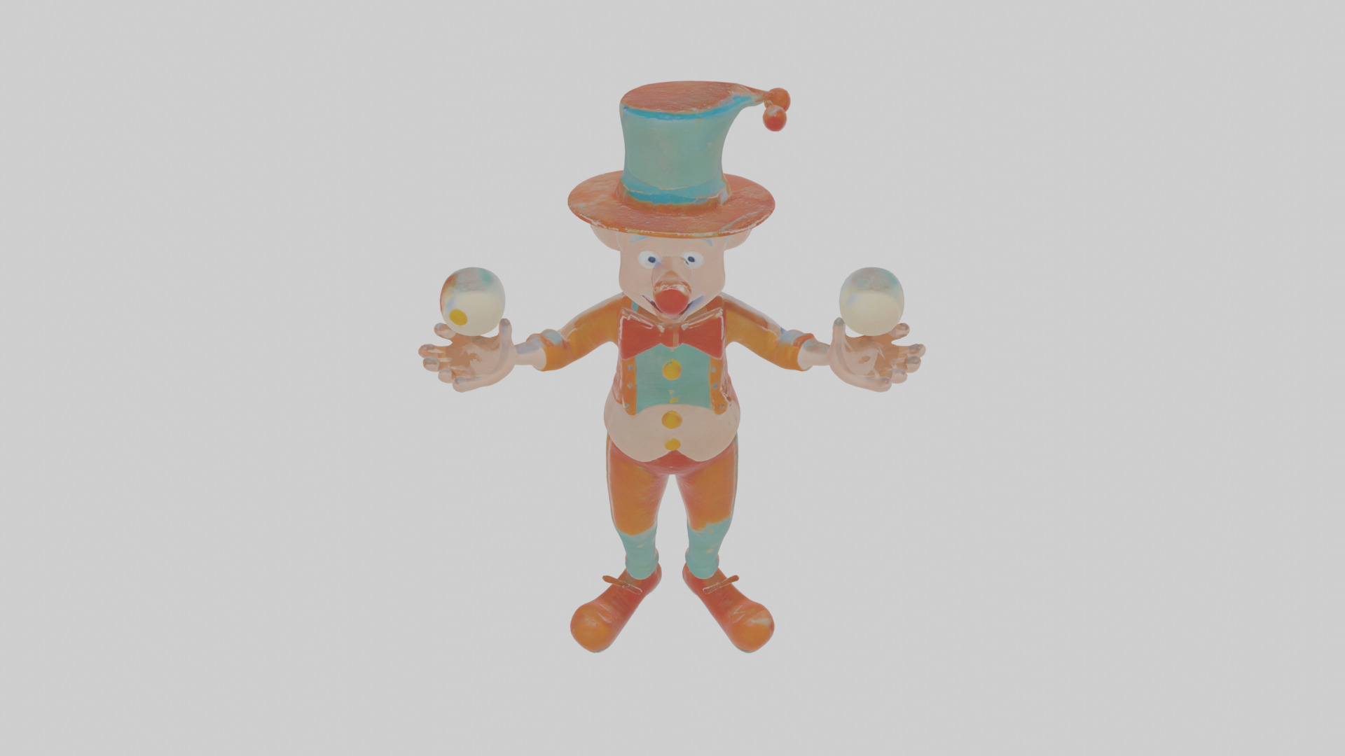 Cartoon Jasper the Juggler of Jolting Jokes Model Low-poly 3D model_25