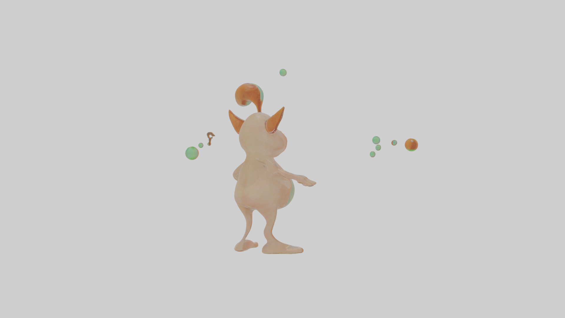 Cartoon Jasper the Juggling Jinn Model Low-poly 3D model_2
