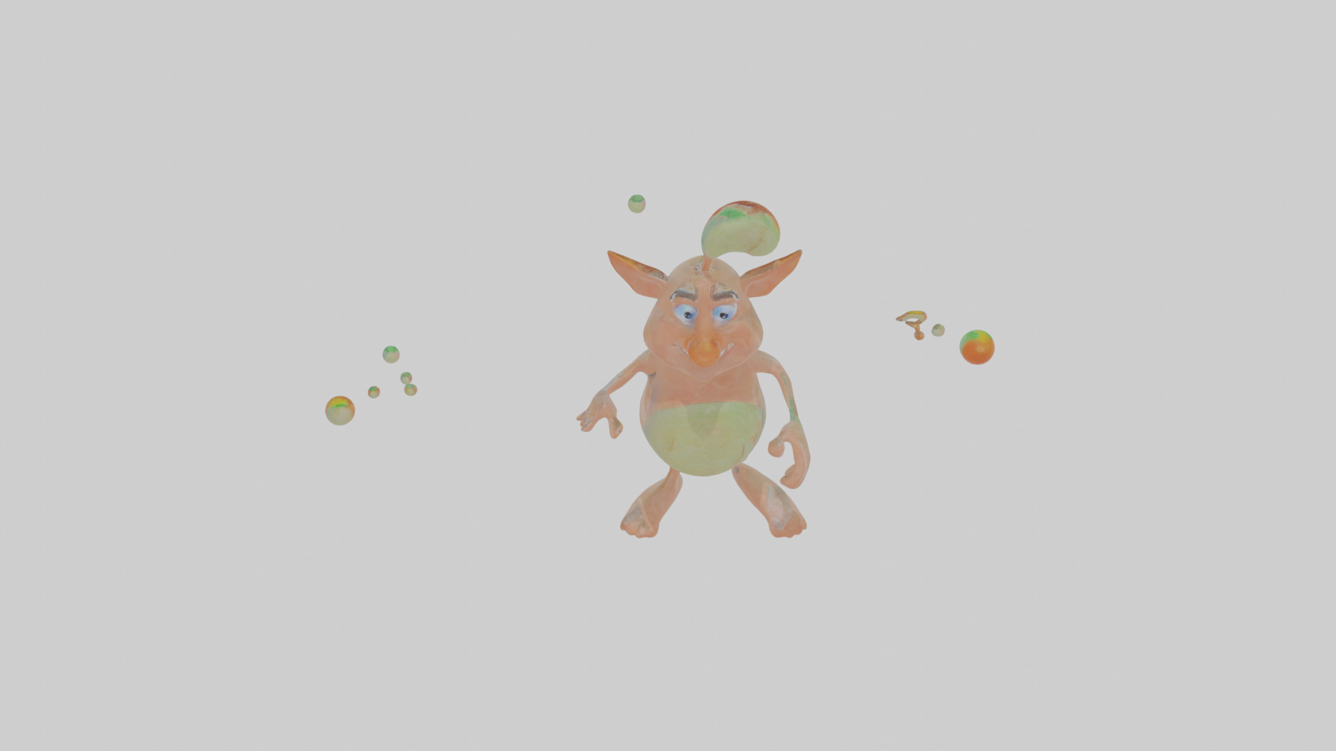 Cartoon Jasper the Juggling Jinn Model Low-poly 3D model_24