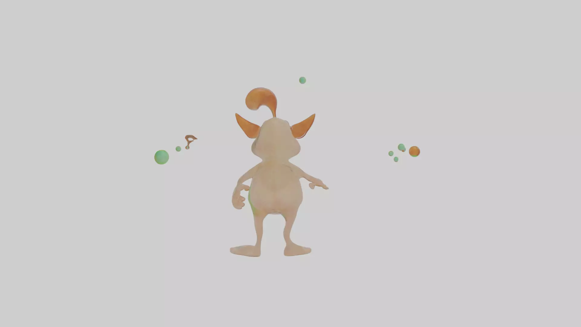 Cartoon Jasper the Juggling Jinn Model Low-poly 3D model_0