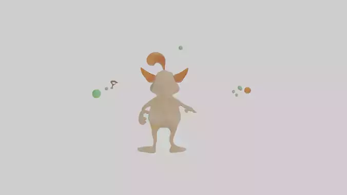 Cartoon Jasper the Juggling Jinn Model
