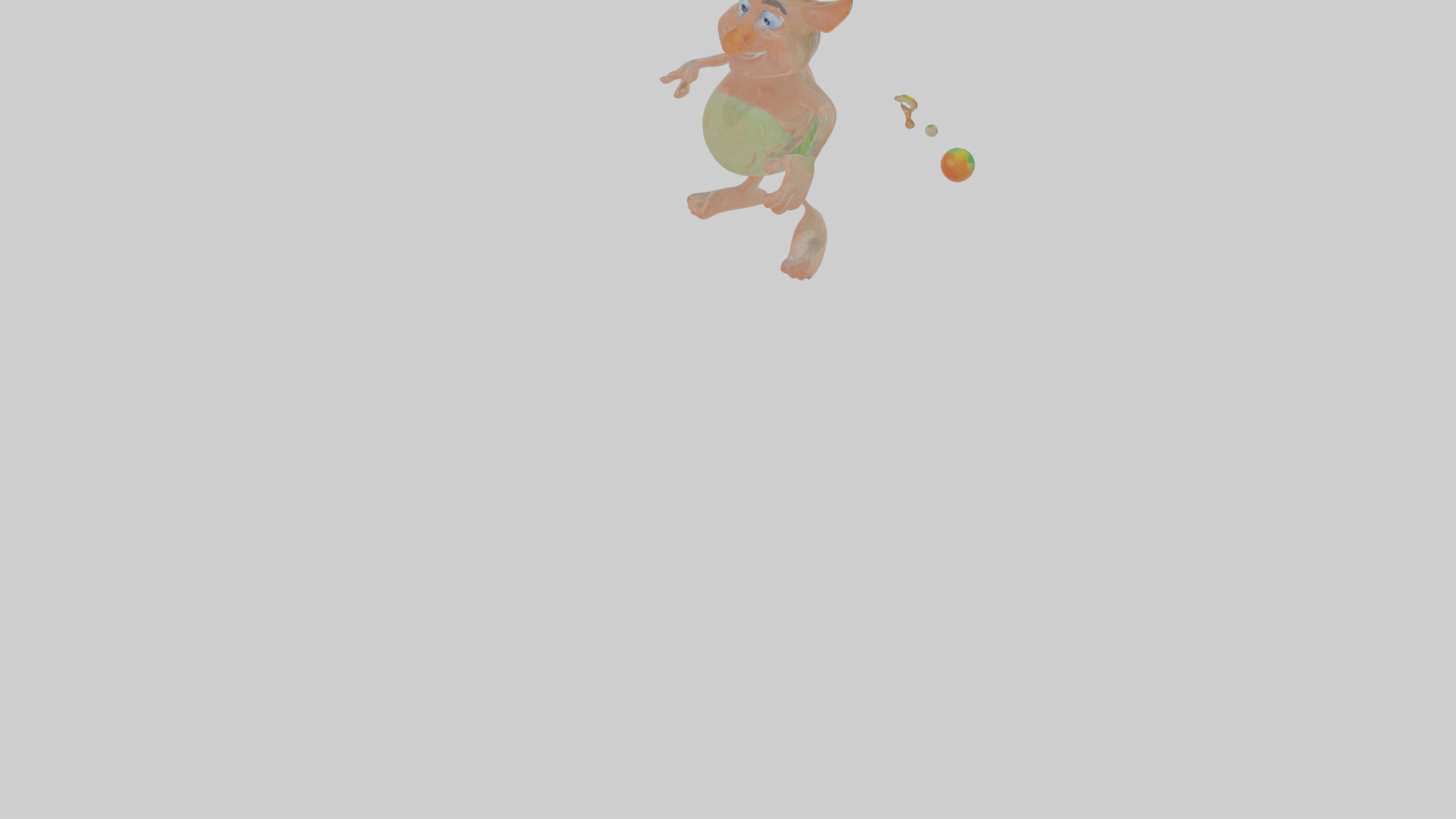 Cartoon Jasper the Juggling Jinn Model Low-poly 3D model_8