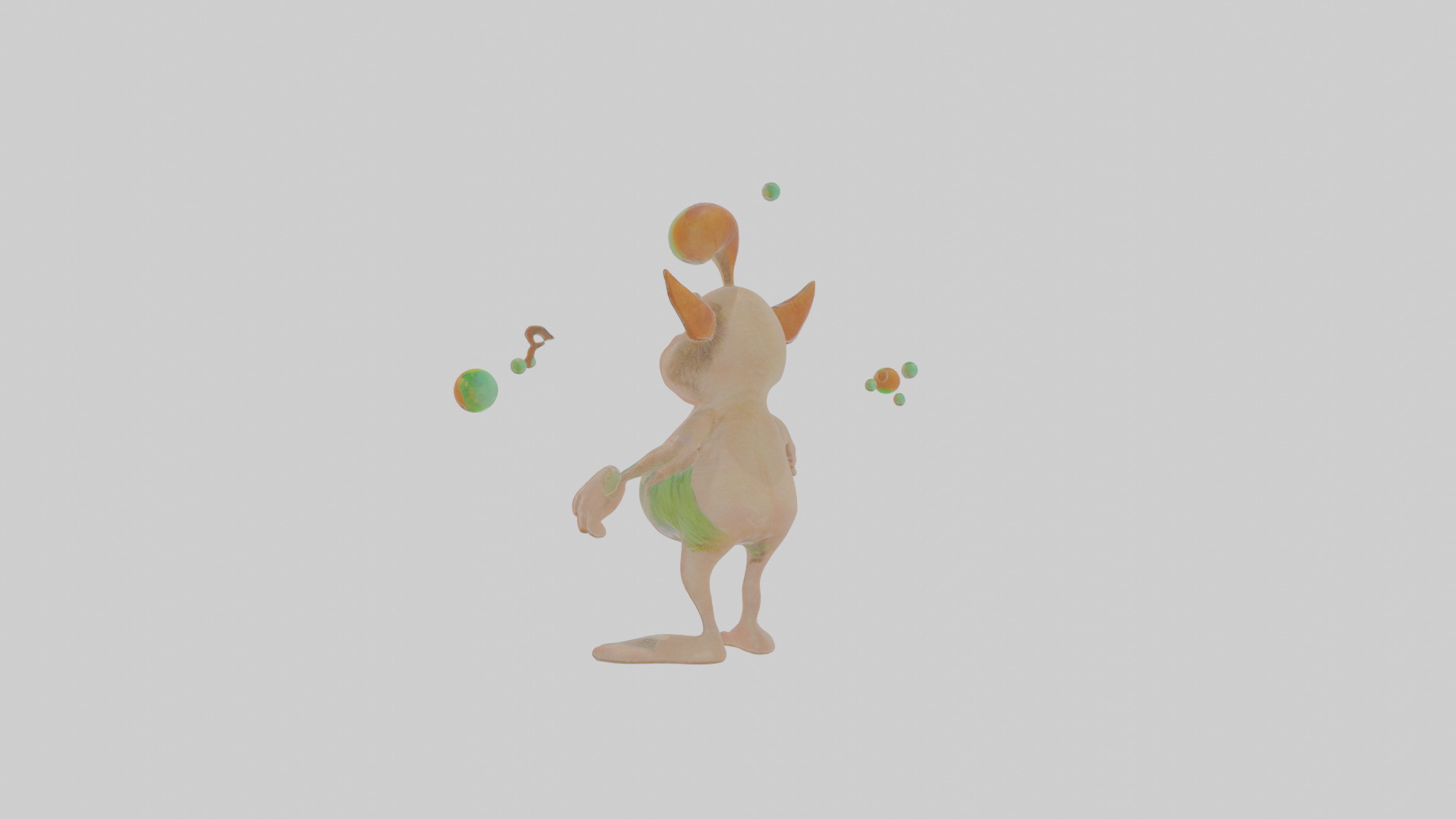 Cartoon Jasper the Juggling Jinn Model Low-poly 3D model_1