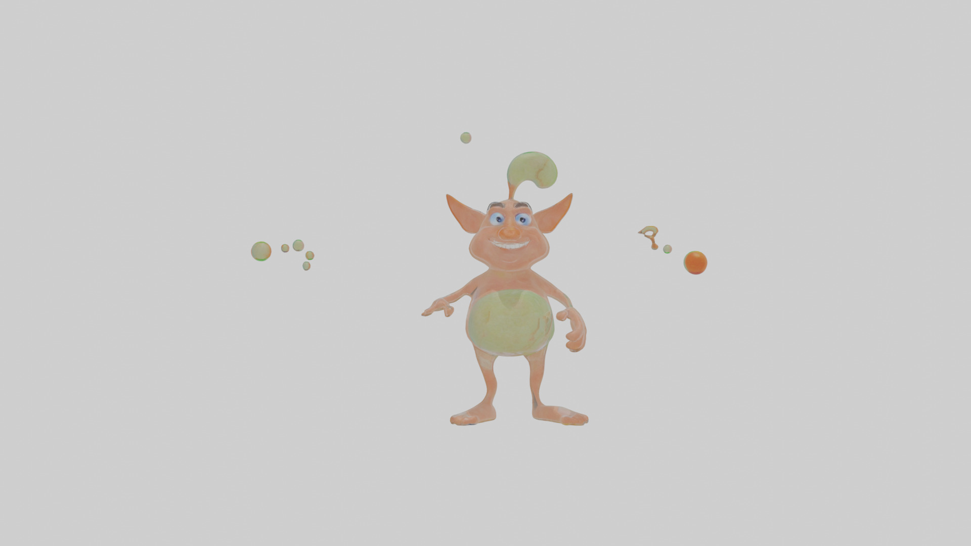 Cartoon Jasper the Juggling Jinn Model Low-poly 3D model_13