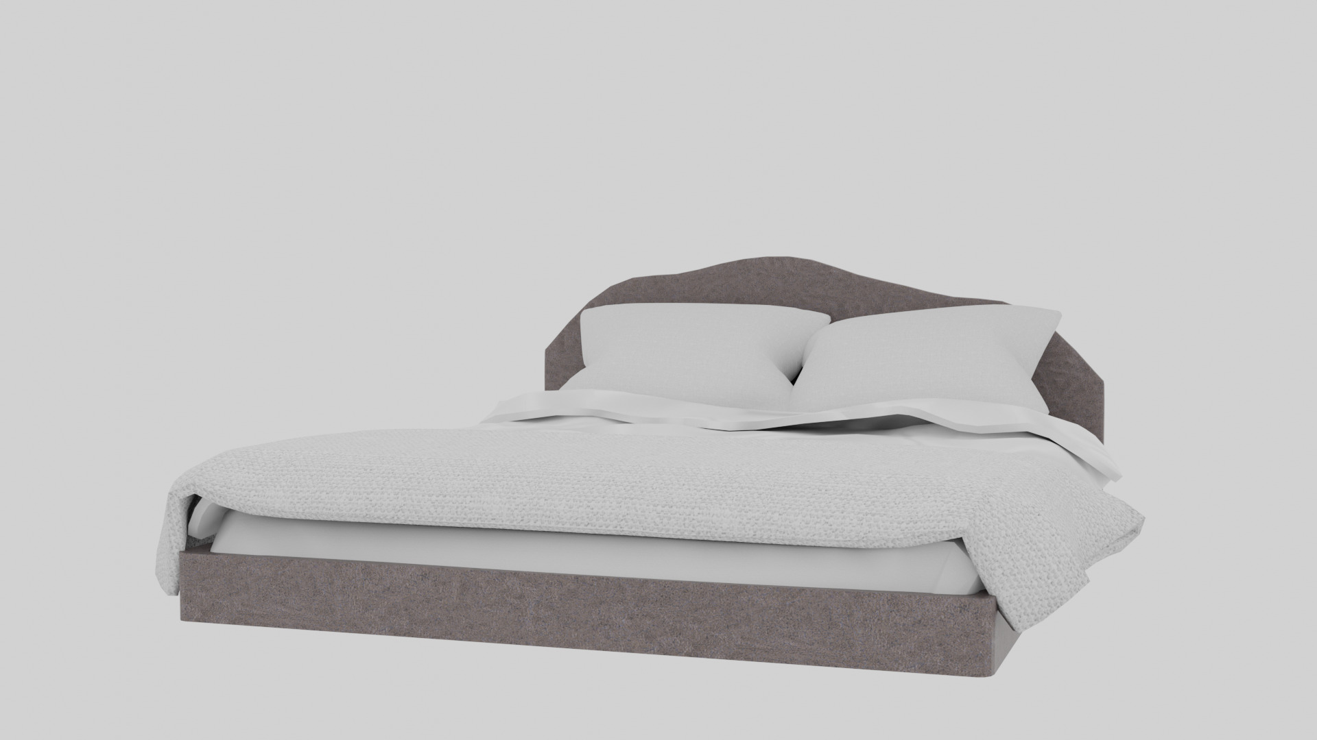 Bed 3D Model Low-poly 3D model_5