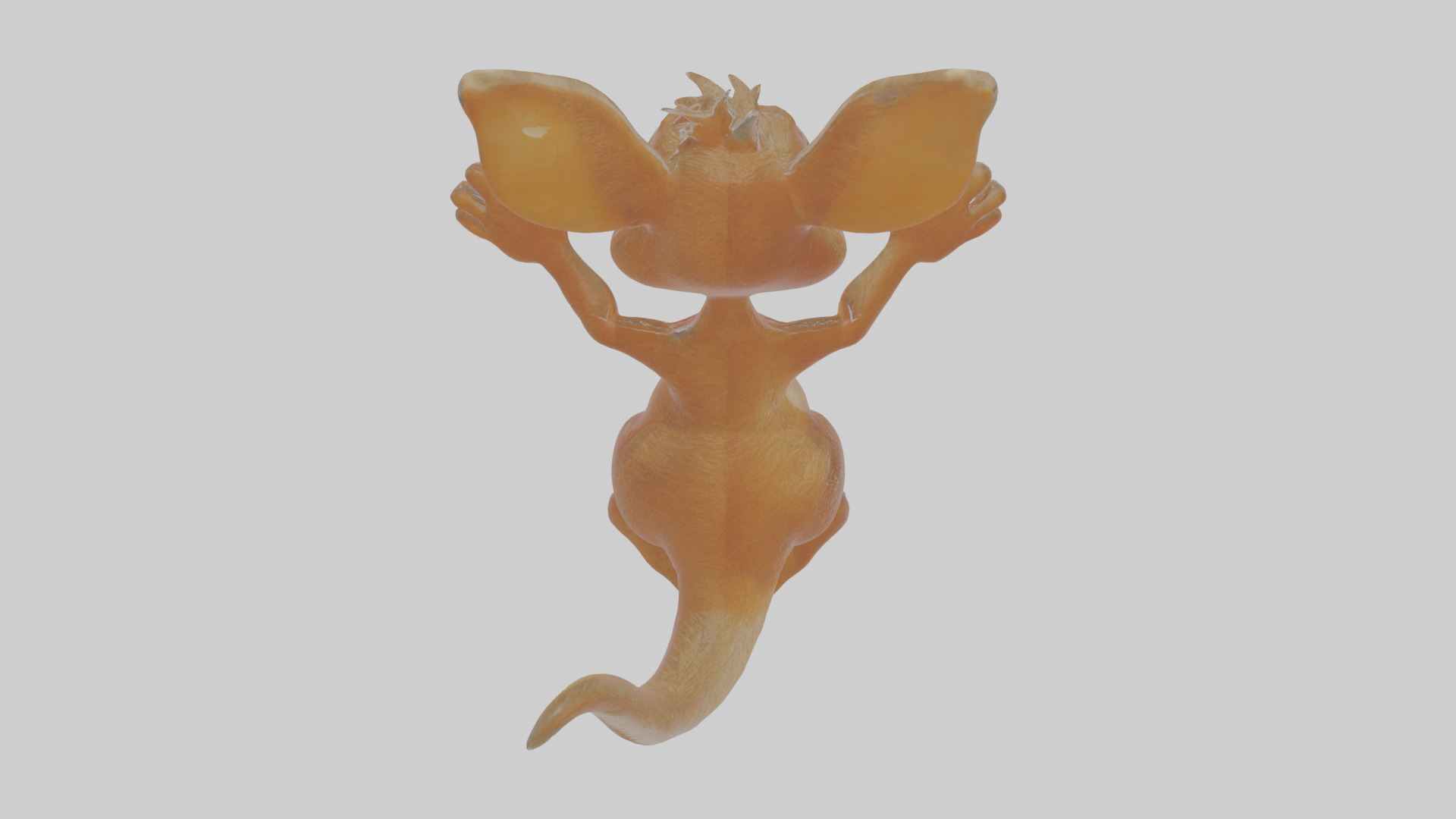 Cartoon Kangaroo Low-poly 3D model_23