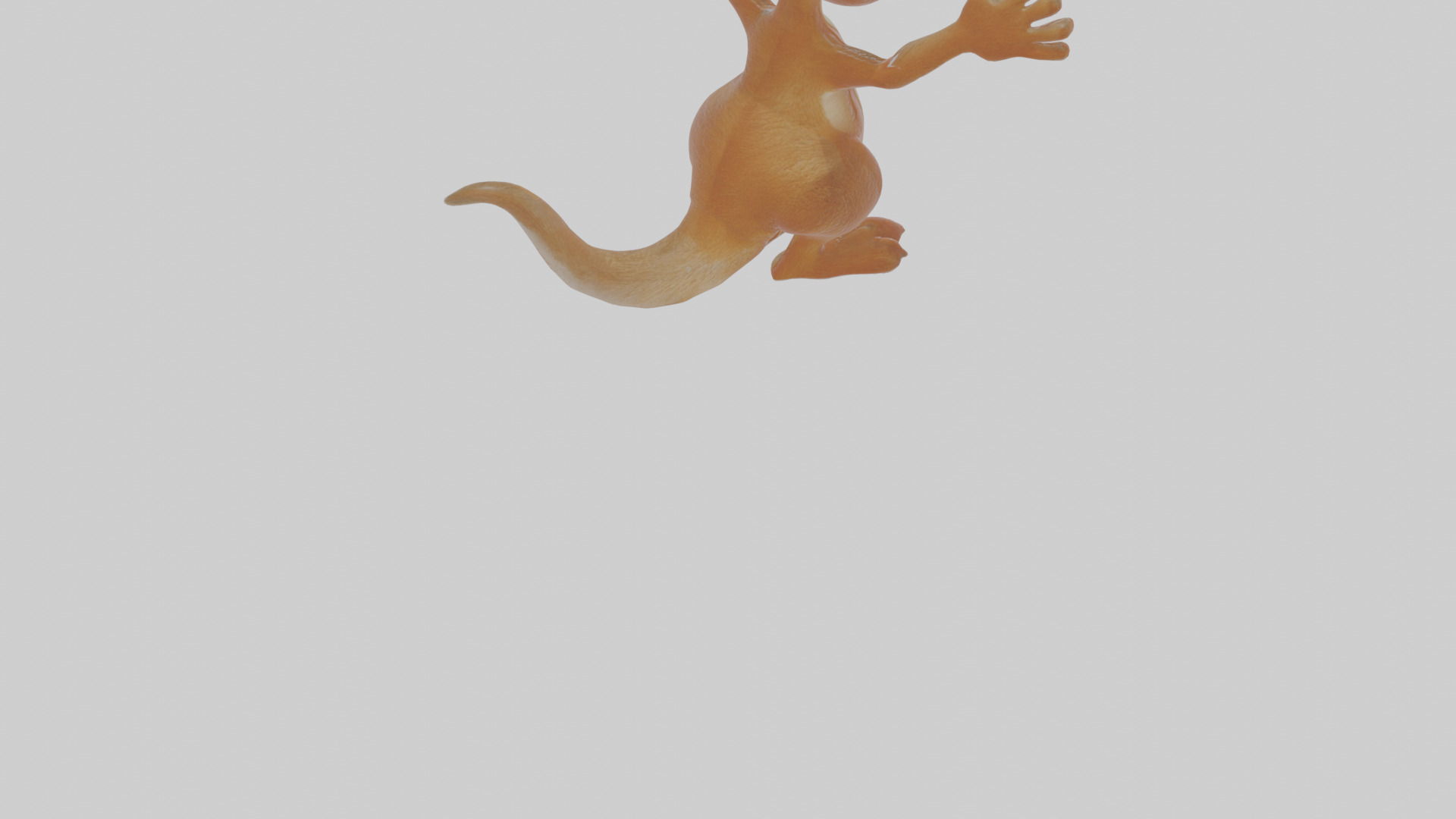 Cartoon Kangaroo Low-poly 3D model_6