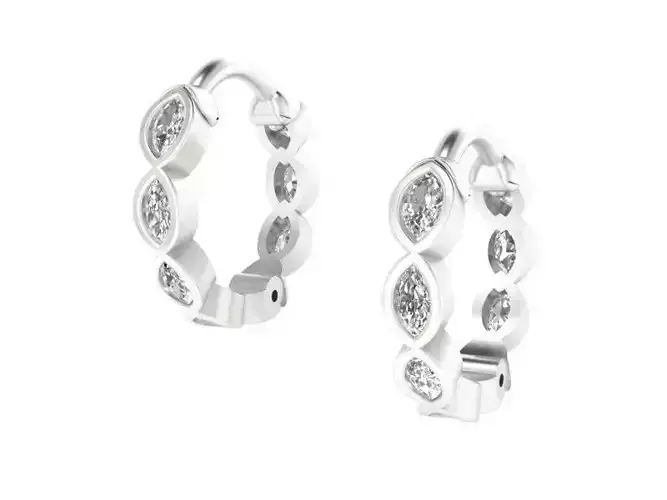 Brinco Argola Navete Inglesa Articulado