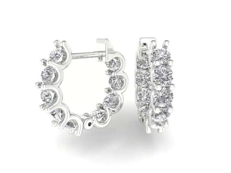 Brinco Argola Articulado 3D model_0