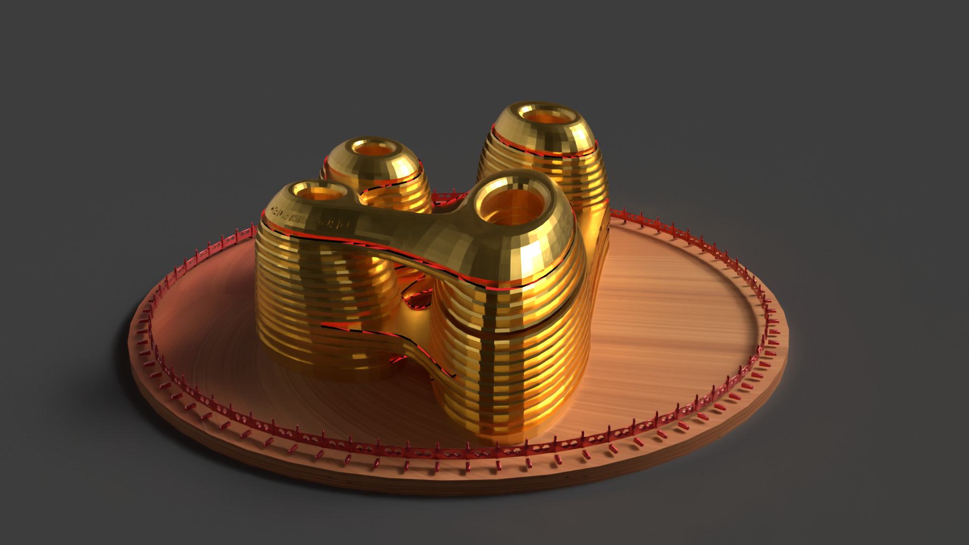 Chinese building figure  Low-poly 3D model_4