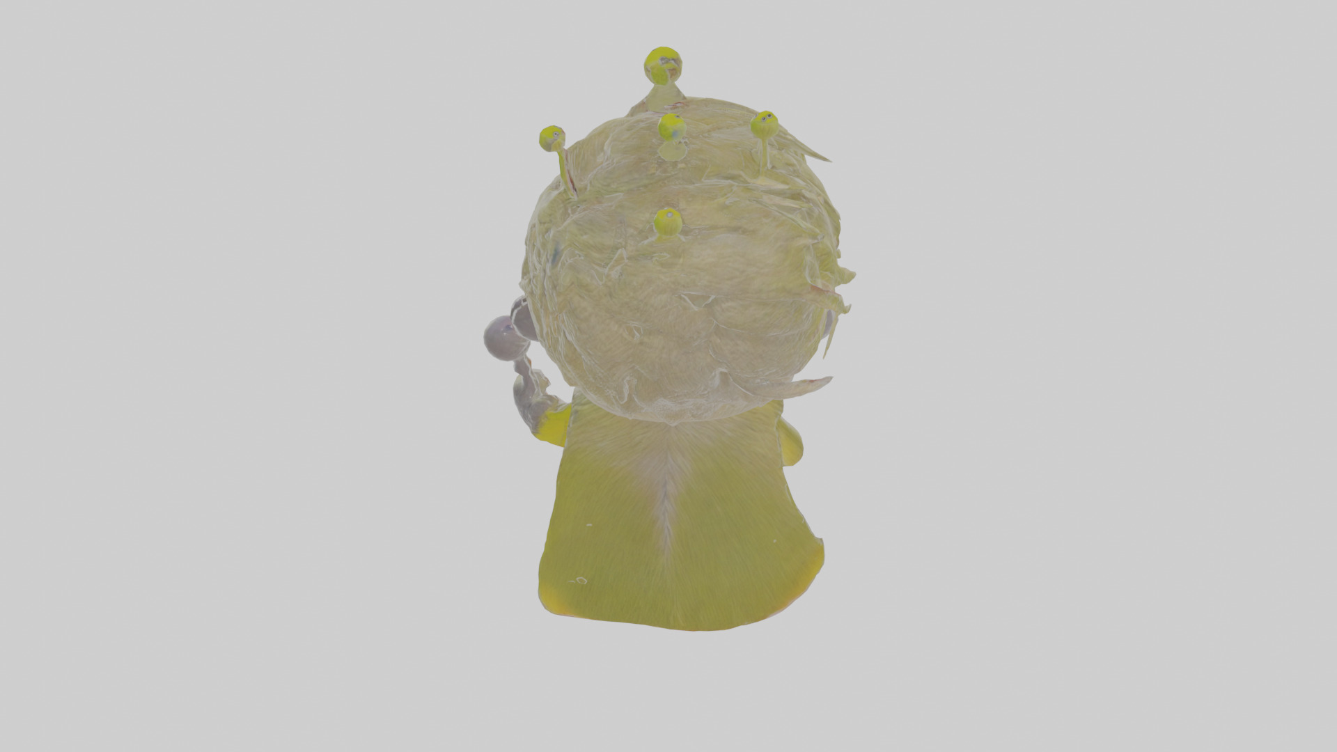 Cartoon Kinglet Low-poly 3D model_23