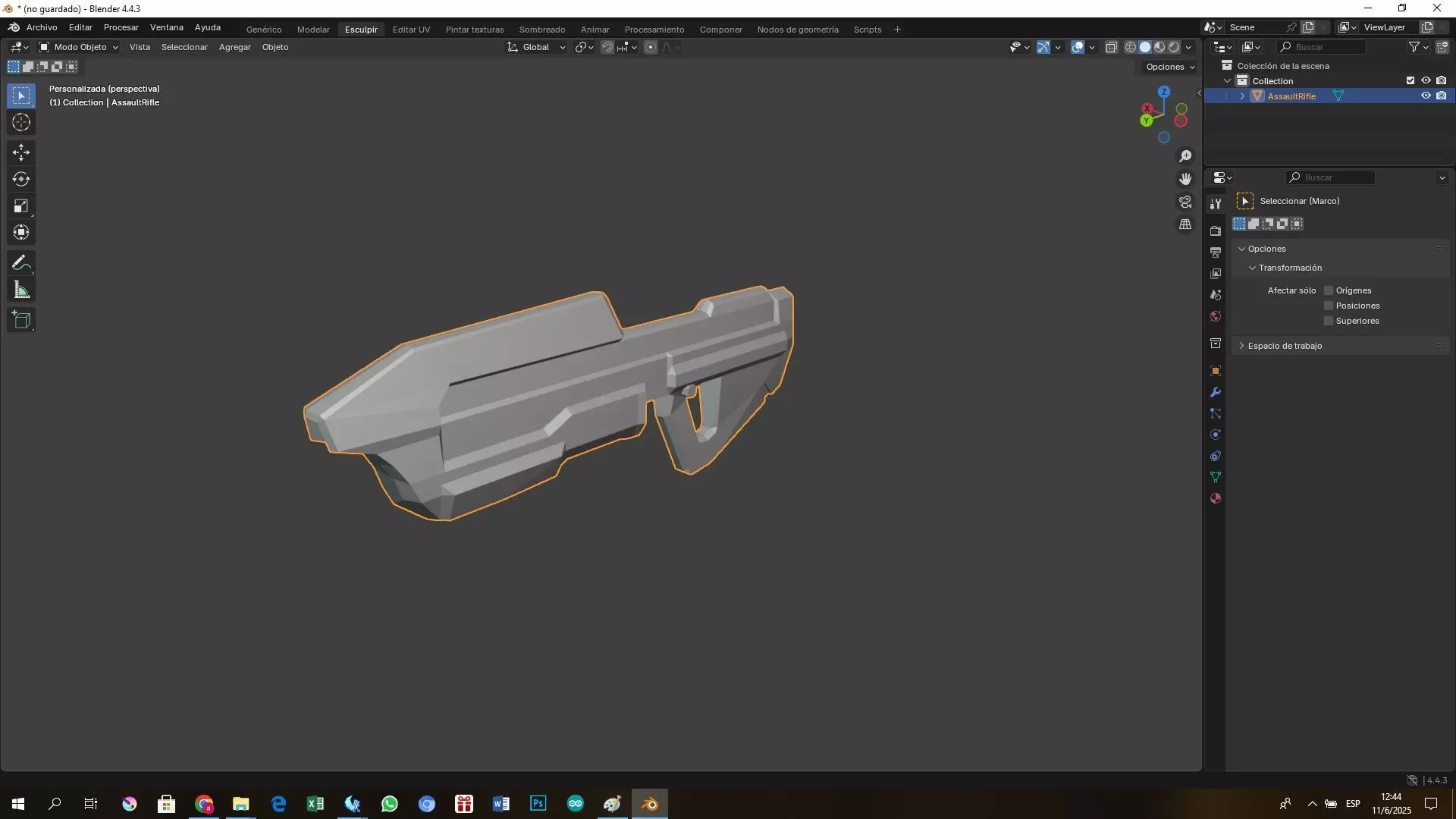Rifle de asalto - Halo 3D print model