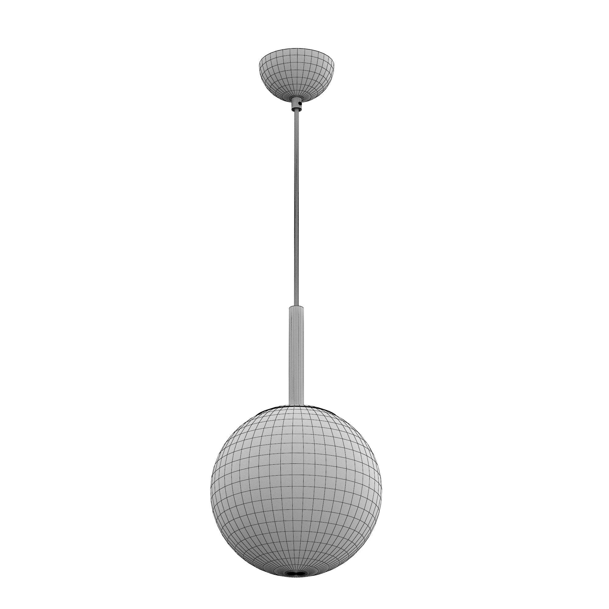 Telbix Bally Small Opal Pendant Light 3D model_4