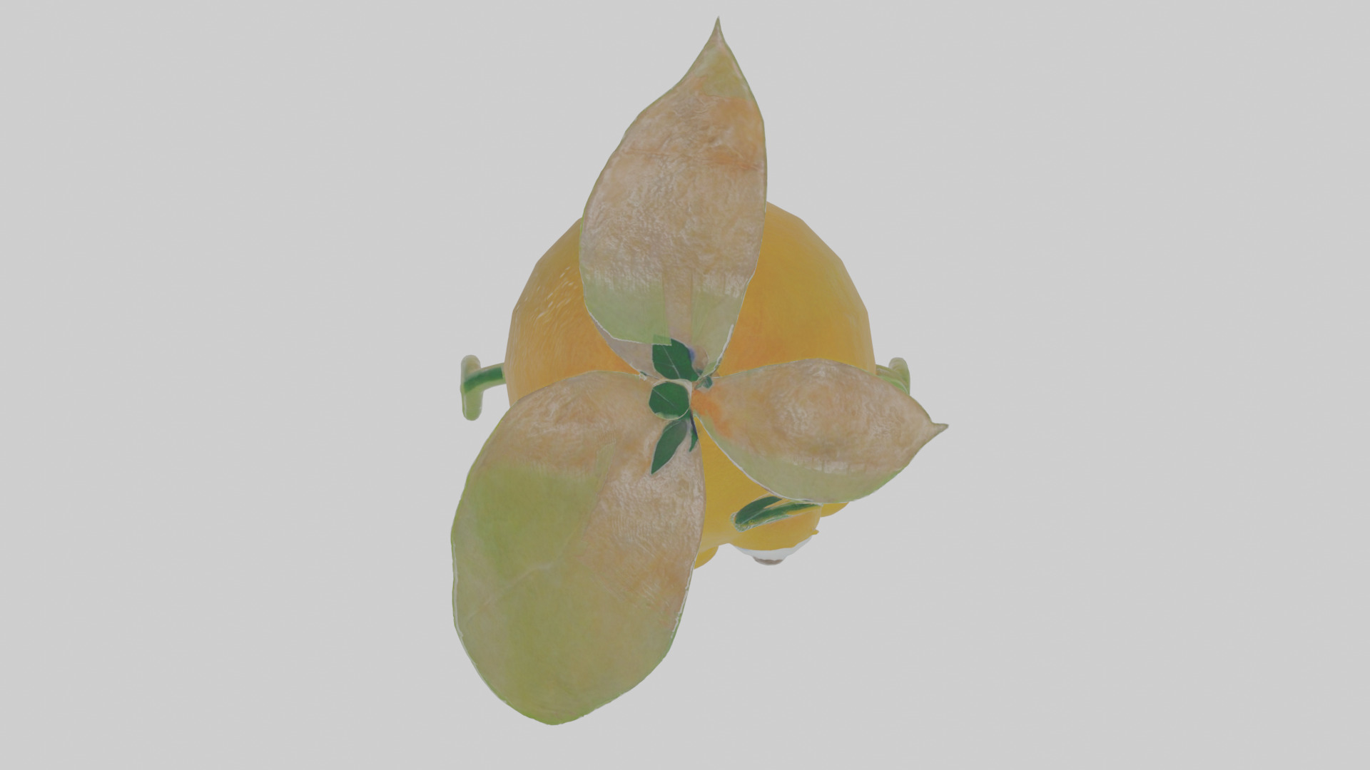 Cartoon Lemon Low-poly 3D model_21