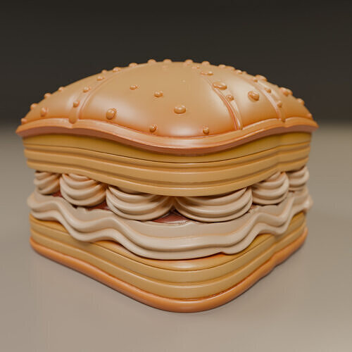 Napoleon Pie 3D print model 5