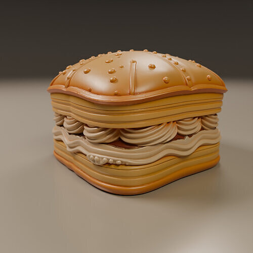 Napoleon Pie 3D print model 6