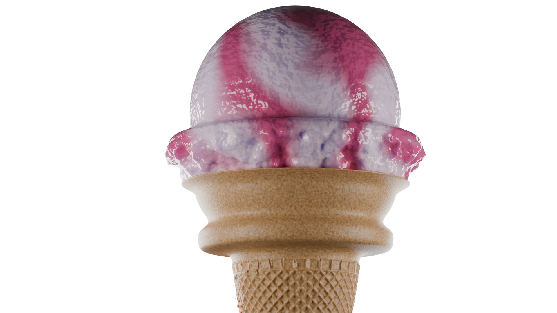 ice cream cone  3D model_2