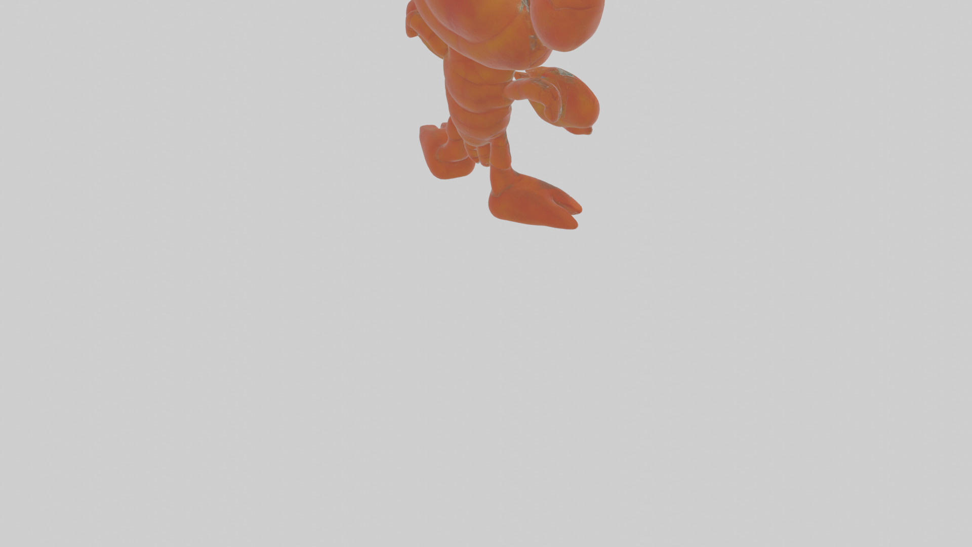 Cartoon Lobster Low-poly 3D model_5