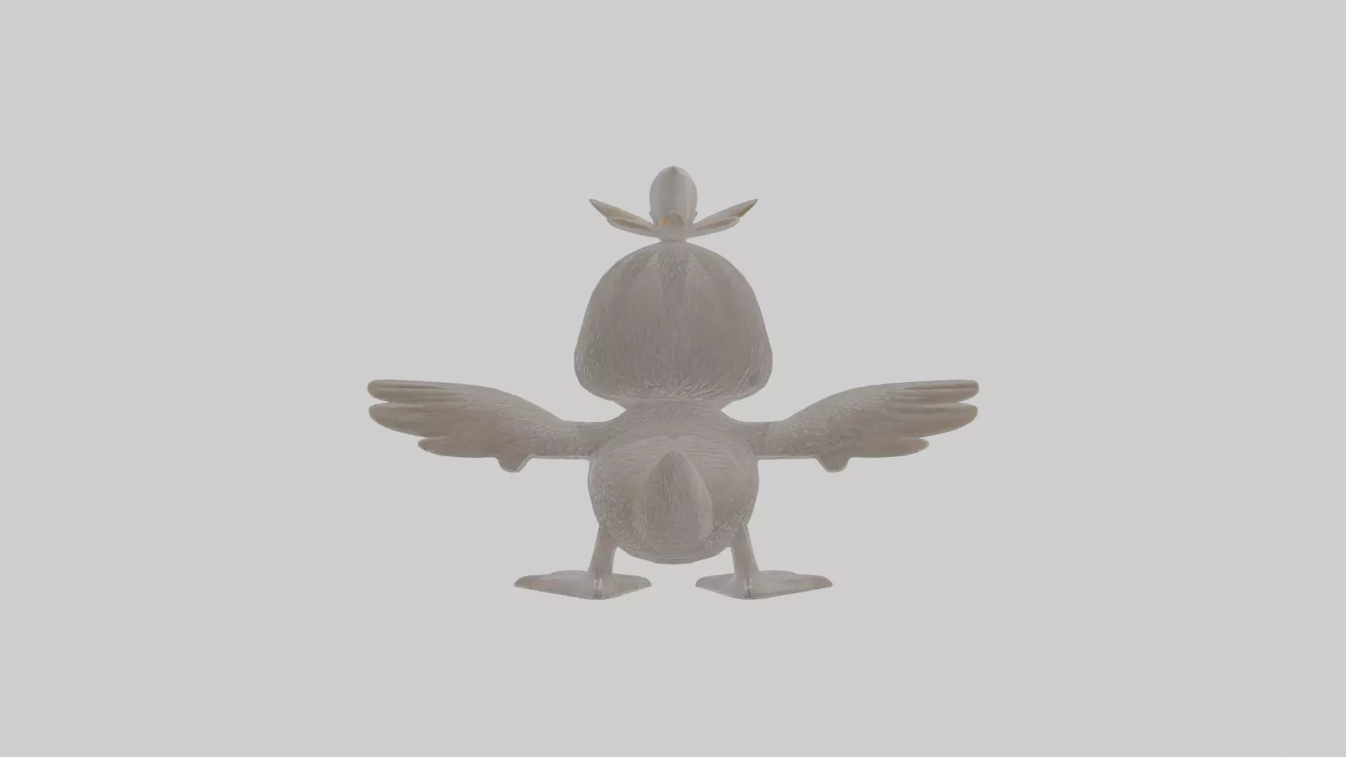 Cartoon Loon Low-poly 3D model_0