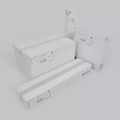 White Cardboard Box Shipping Pro Quad - Rigged and Customizable 3D Model Collection