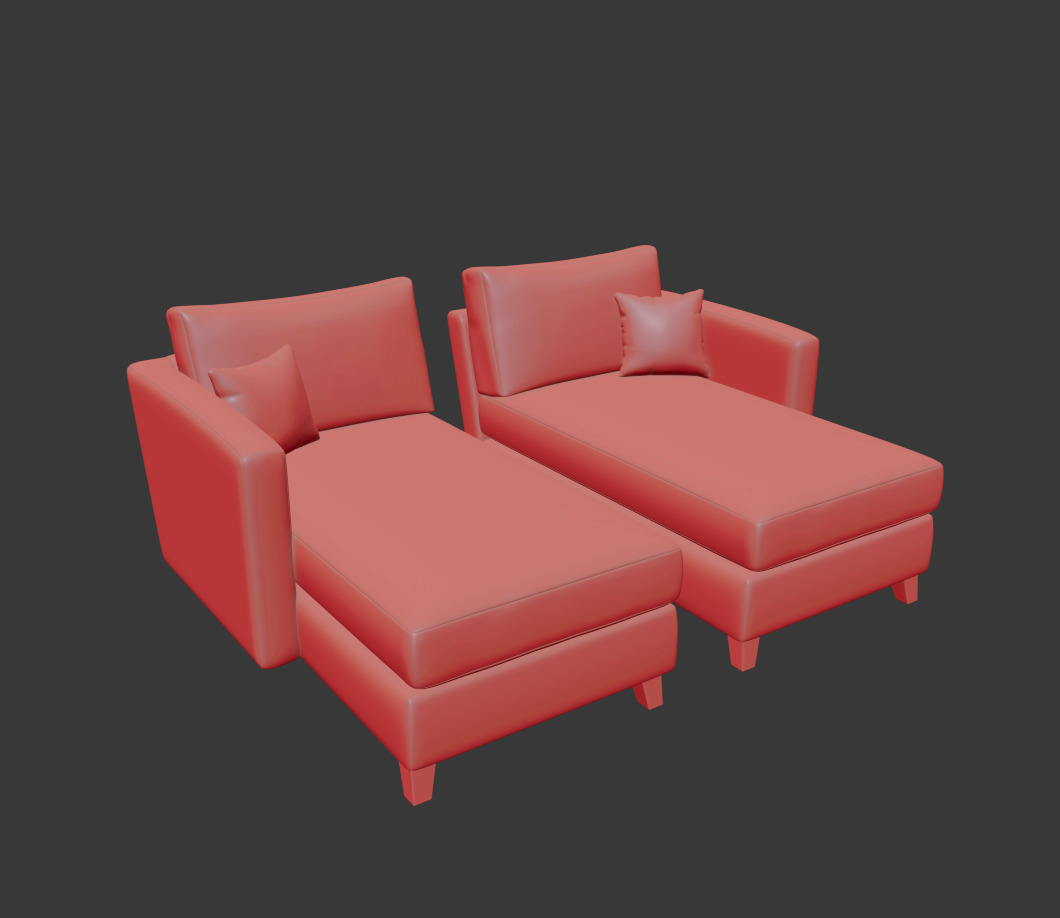 Lori Modular Sectional Pack 3D model_9