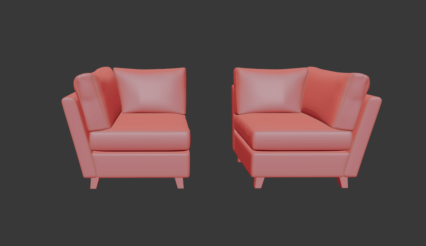 Lori Modular Sectional Pack 3D model_13