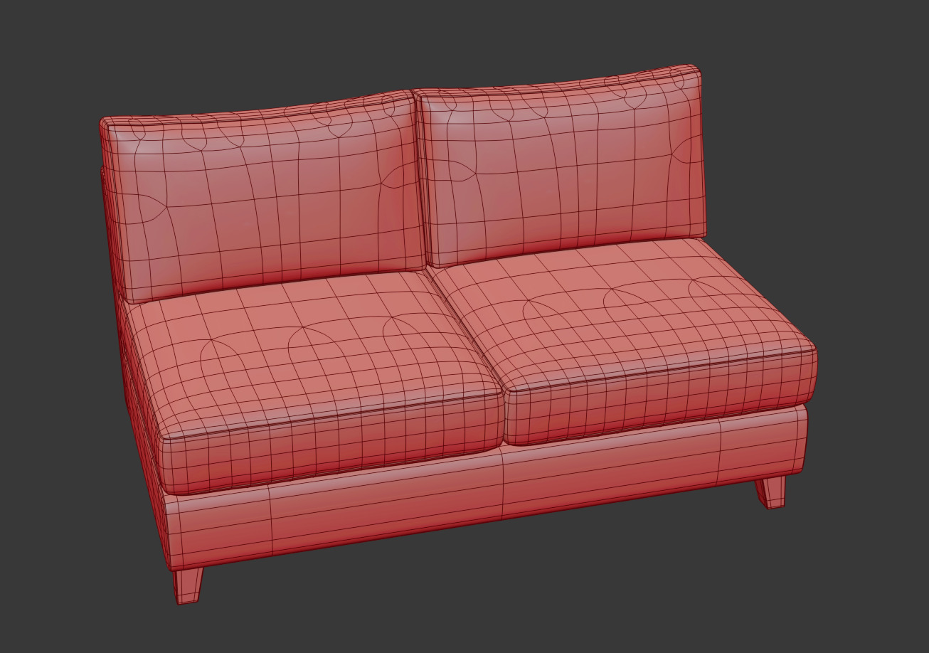 Lori Modular Sectional Pack 3D model_2