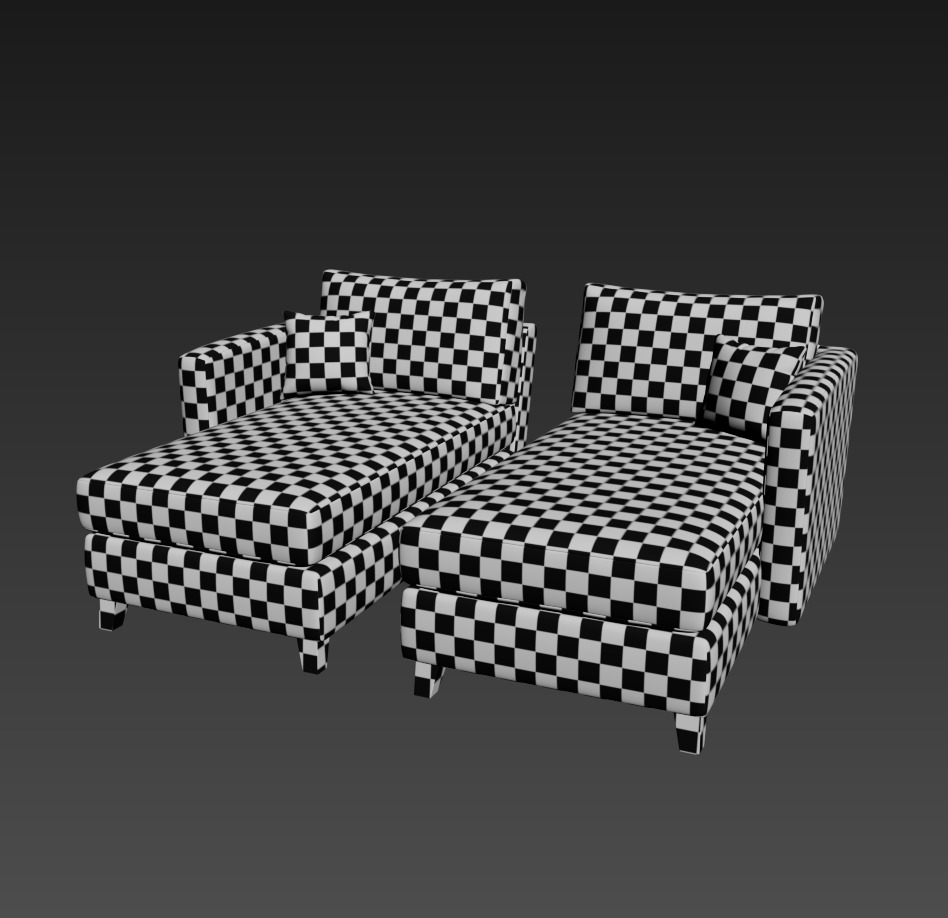 Lori Modular Sectional Pack 3D model_11