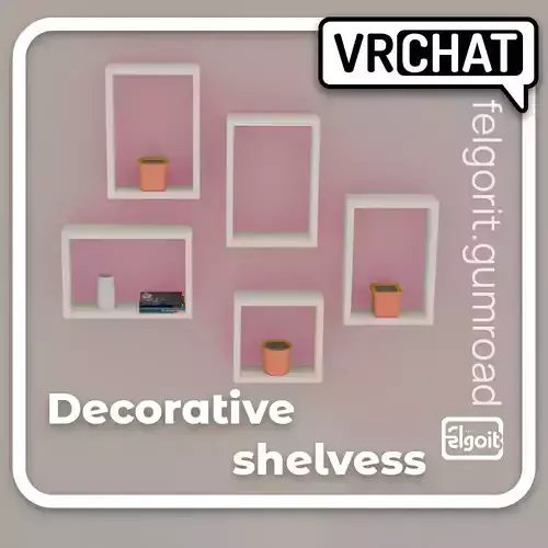 Decorative Shelves 3D Model 