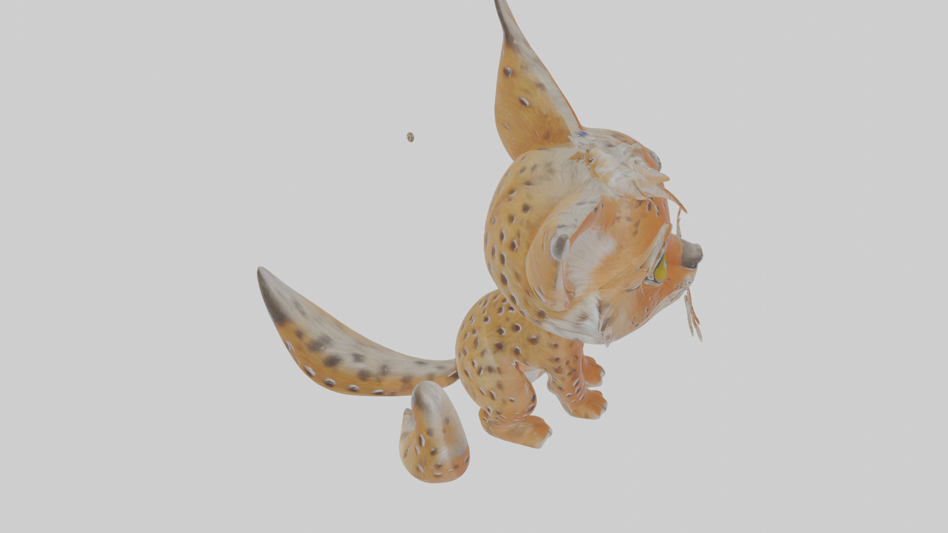 Cartoon Lynx Low-poly 3D model_27