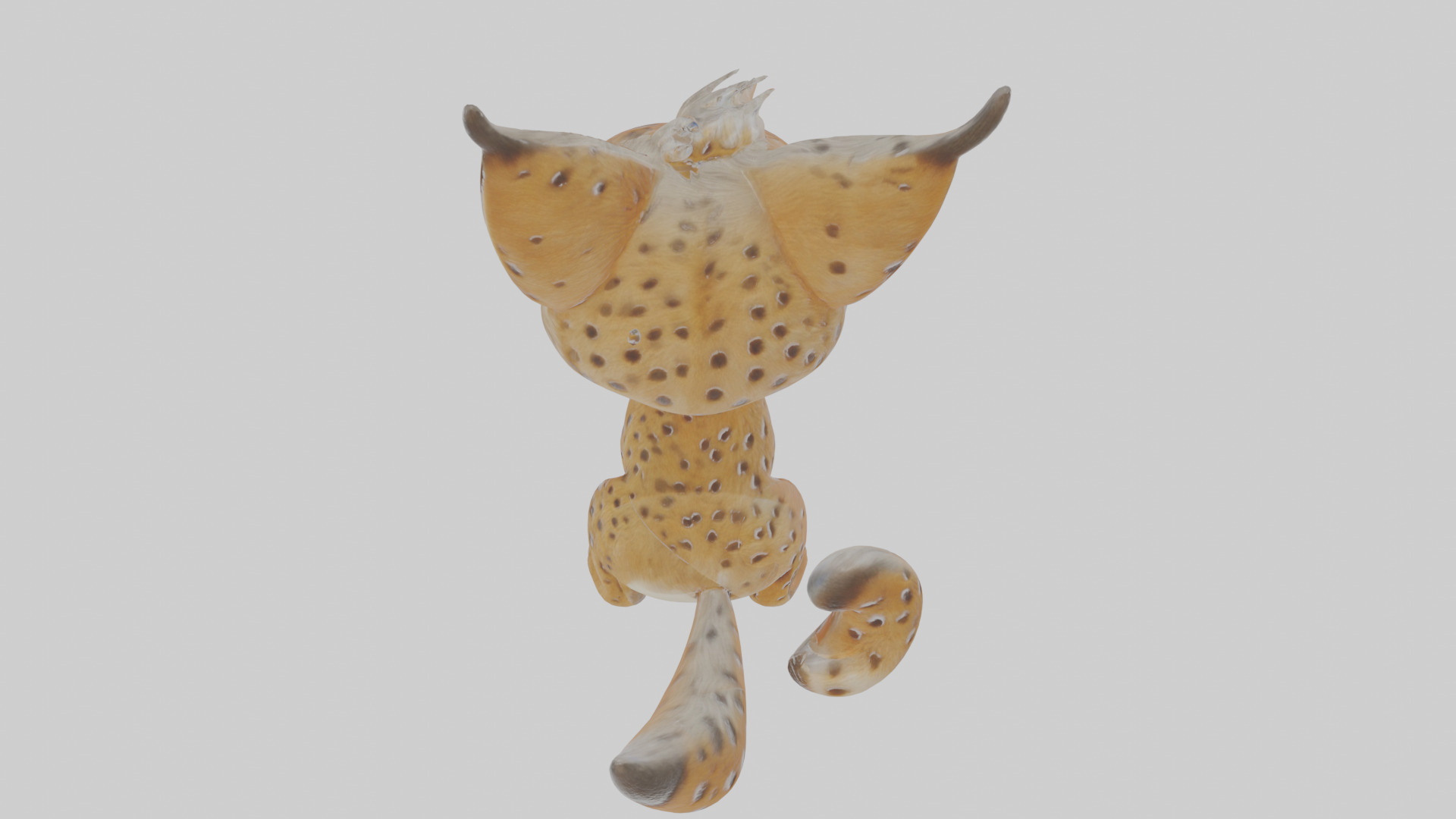 Cartoon Lynx Low-poly 3D model_23